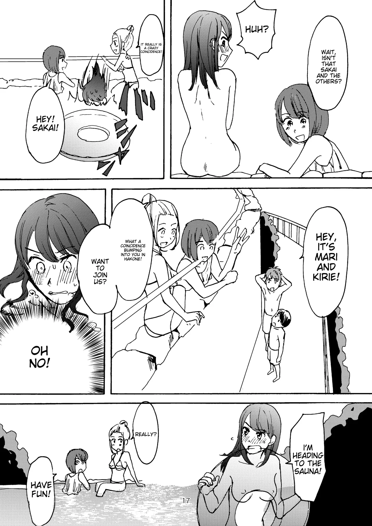 [Tataki Kikiki]Ai no Onsen Pool | Love Hot Spring Pool[English] [Digital] Page 15