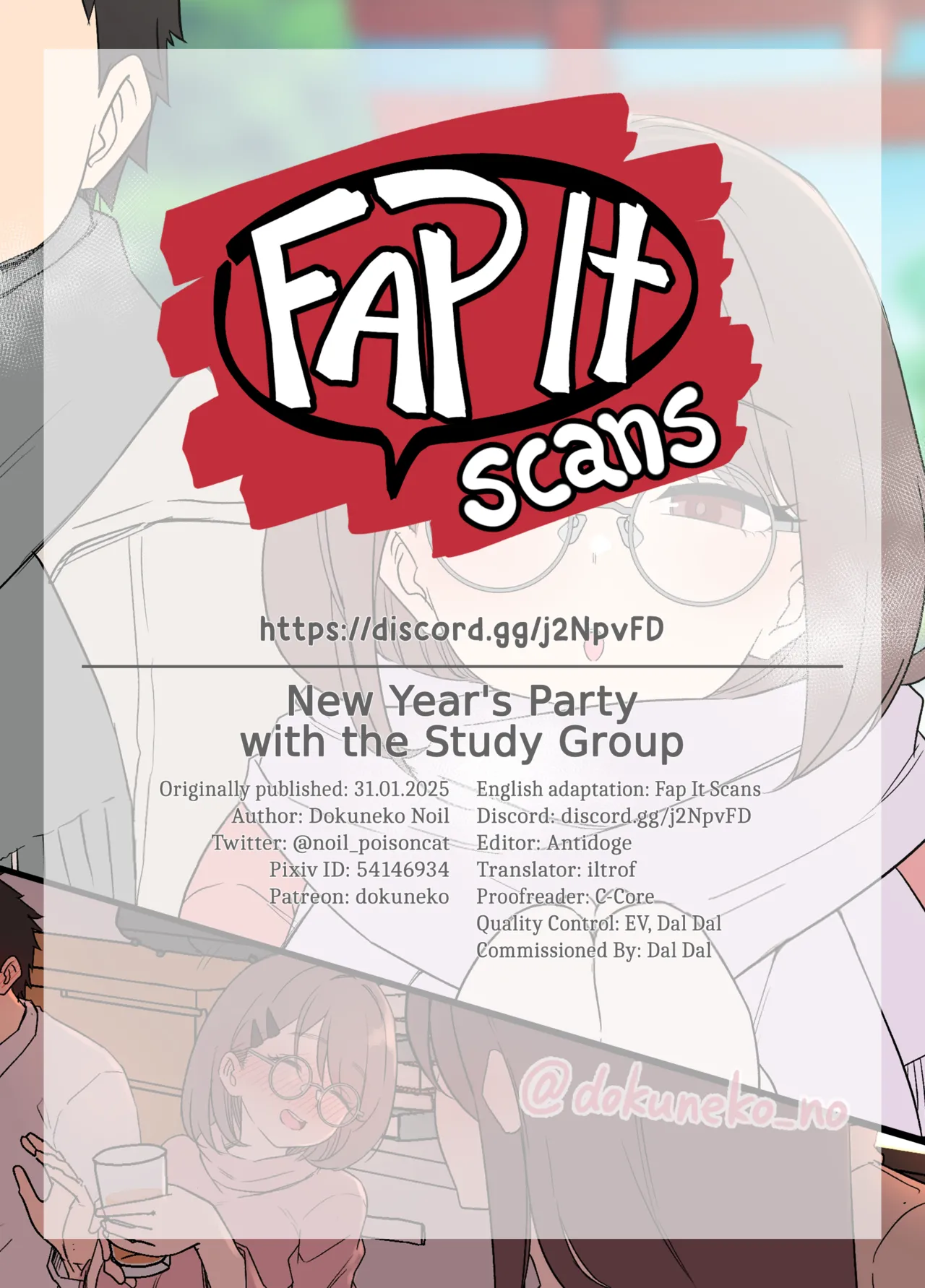 [Dokuneko Noil]Zemi no Bounenkai (Zenpen) | New Year's Party with the Study Group(Part 1) [English] [Fap It Scans] [Decensored] Page 14