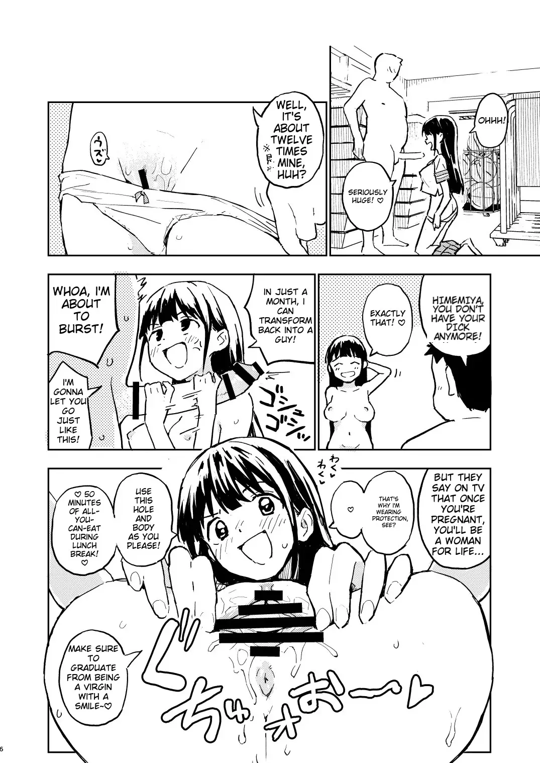 [Mirakoku (Yasumi Mirakichi)]1-kagetsu Ninshin Shinakereba Otoko ni Modoreru Hanashi 2[English] [EditedMTL] [Digital] Page 7