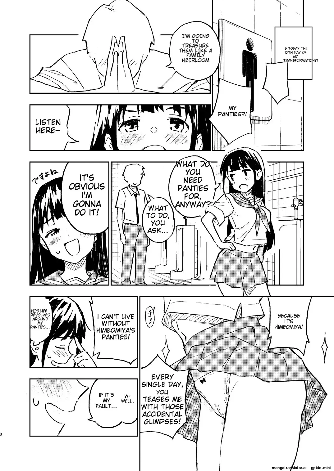 [Mirakoku (Yasumi Mirakichi)]1-kagetsu Ninshin Shinakereba Otoko ni Modoreru Hanashi 2[English] [EditedMTL] [Digital] Page 9
