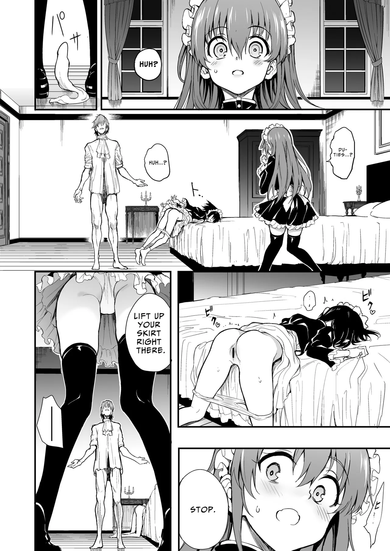 [Kyockchokyock (Kyockcho)]Maid Kyouiku. 7 -Botsuraku Kizoku Rurikawa Tsubaki- | Maid Education 7 -Fallen Aristocrat Rurikawa Tsubaki-[English] [Benri] [Digital] Page 8