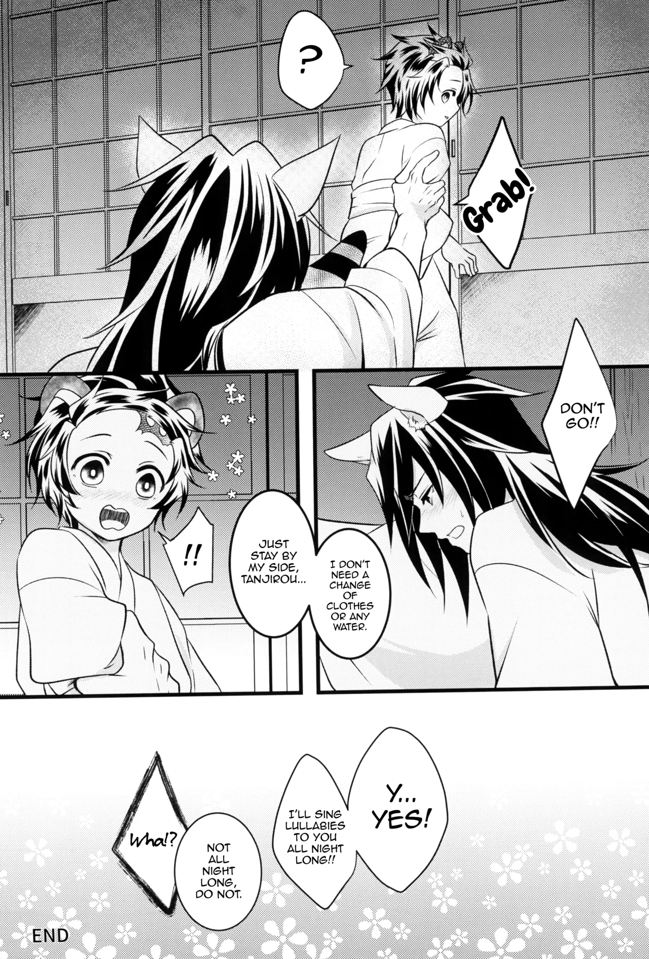 [Toilet kara Konnichiwa (Yomoyama)]Kitsune Giyuu-san to Tanuki Tanjirou-kun no Hanashi(Demon Slayer) [English] [mysterymeat3] Page 14