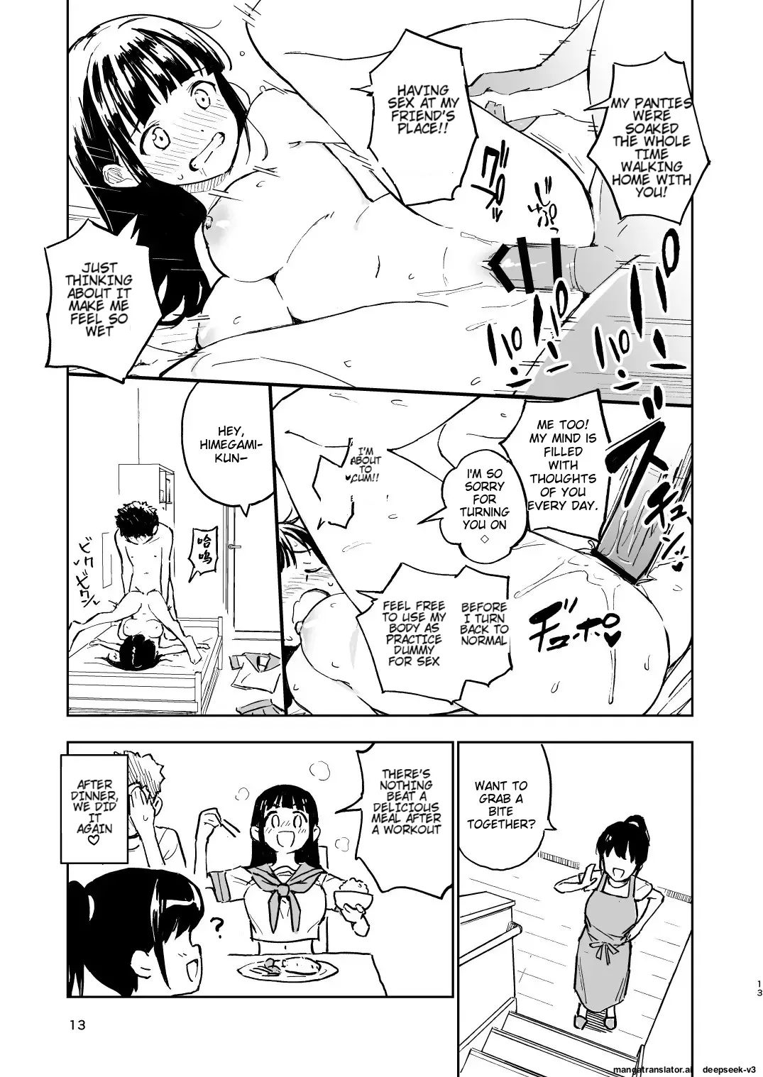 [Mirakoku (Yasumi Mirakichi)]1-kagetsu Ninshin Shinakereba Otoko ni Modoreru Hanashi 3[English] [EditedMTL] [Digital] Page 13