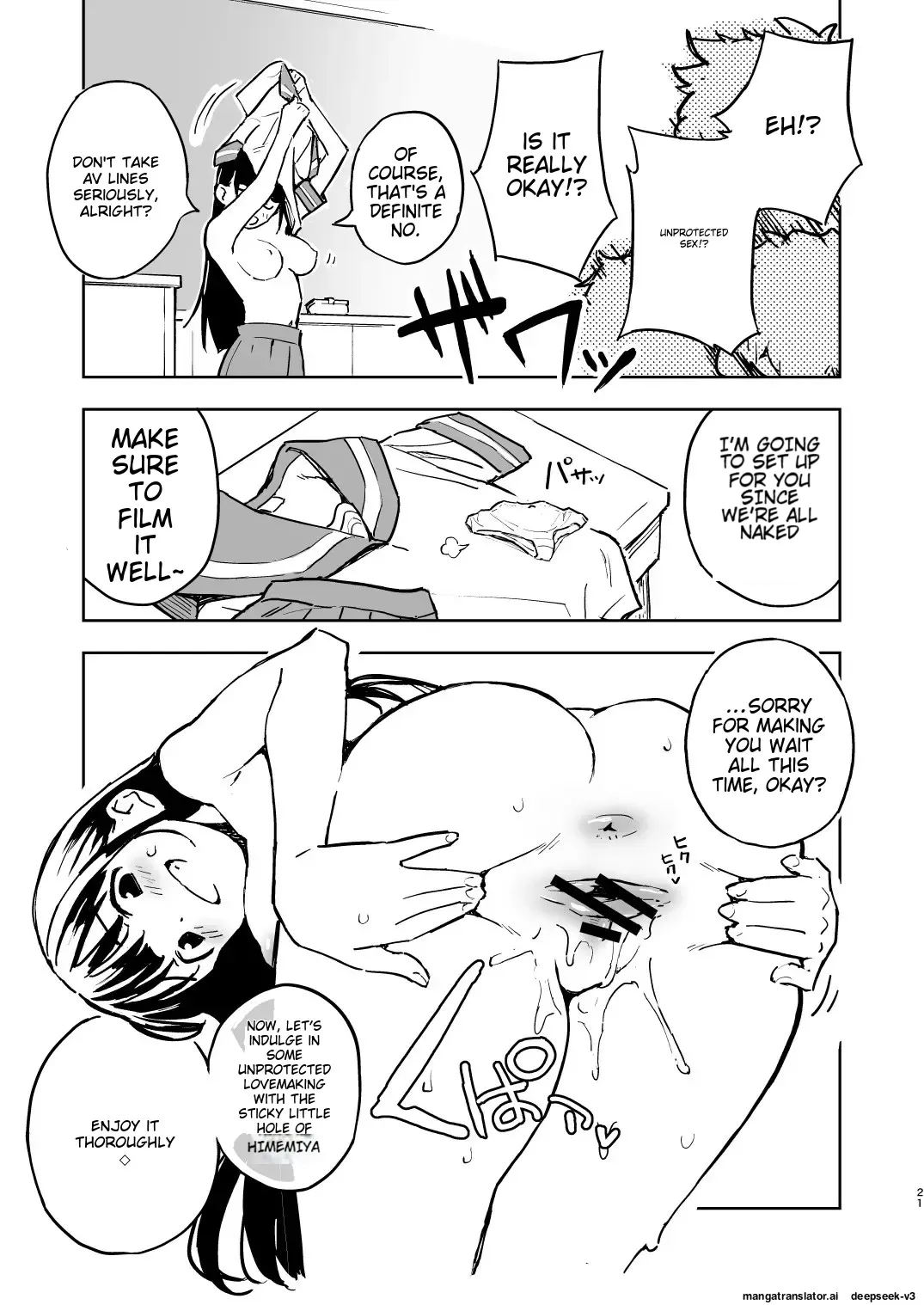 [Mirakoku (Yasumi Mirakichi)]1-kagetsu Ninshin Shinakereba Otoko ni Modoreru Hanashi 3[English] [EditedMTL] [Digital] Page 21