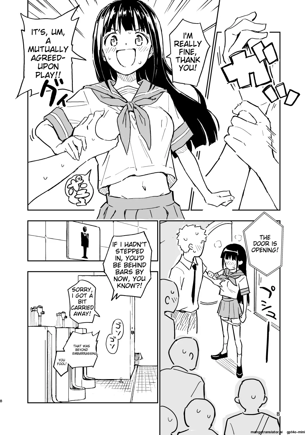 [Mirakoku (Yasumi Mirakichi)]1-kagetsu Ninshin Shinakereba Otoko ni Modoreru Hanashi 3[English] [EditedMTL] [Digital] Page 8