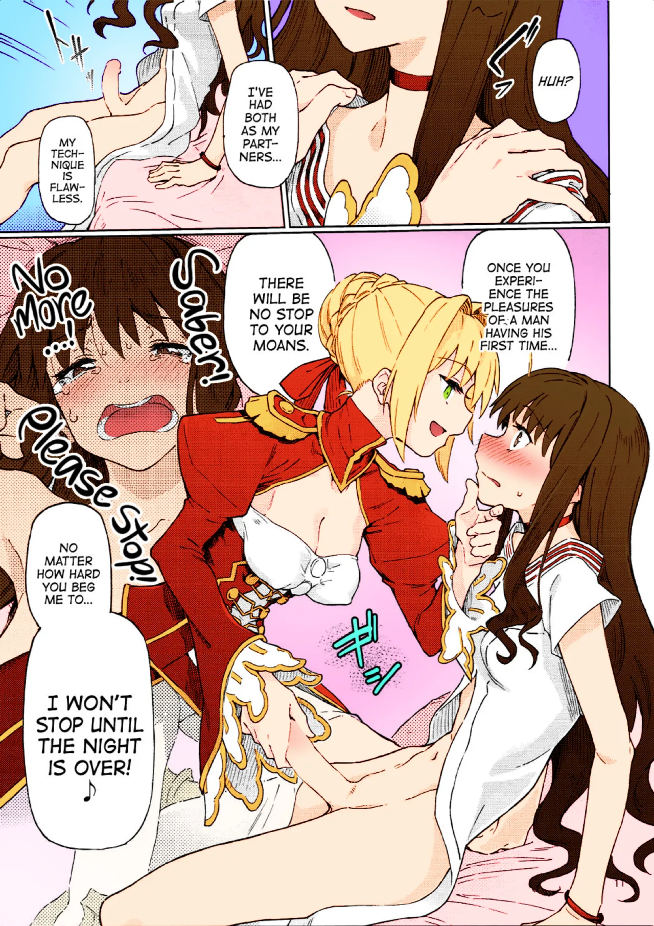 (COMIC1☆11) [Gokusaishiki (Aya Shachou)]Koutei Tokken sEXtella | Imperial Privilege sEXtella(Fate/EXTELLA) [English] [ATF] [Colorized] Page 12
