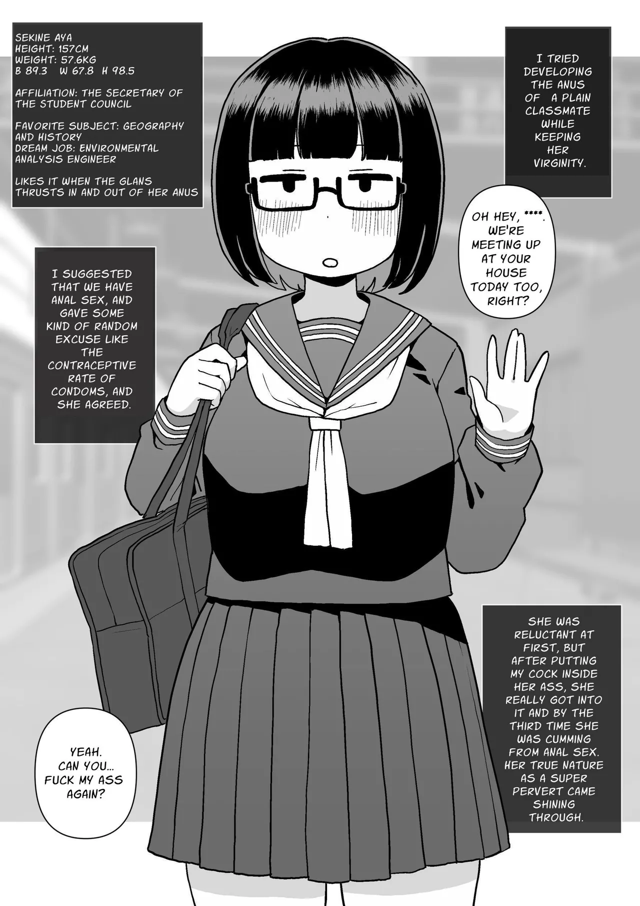 [Surudoiman no Irutokoro (Norihito)]Mob-gao Doukyuusei o Shojo no Mama Anal Kaihatsu shita Hanashi | I Sexually Developed The Anuses Of My Plain Looking Classmates While Leaving Them As Virgins[English] [GGY Translations] Page 2