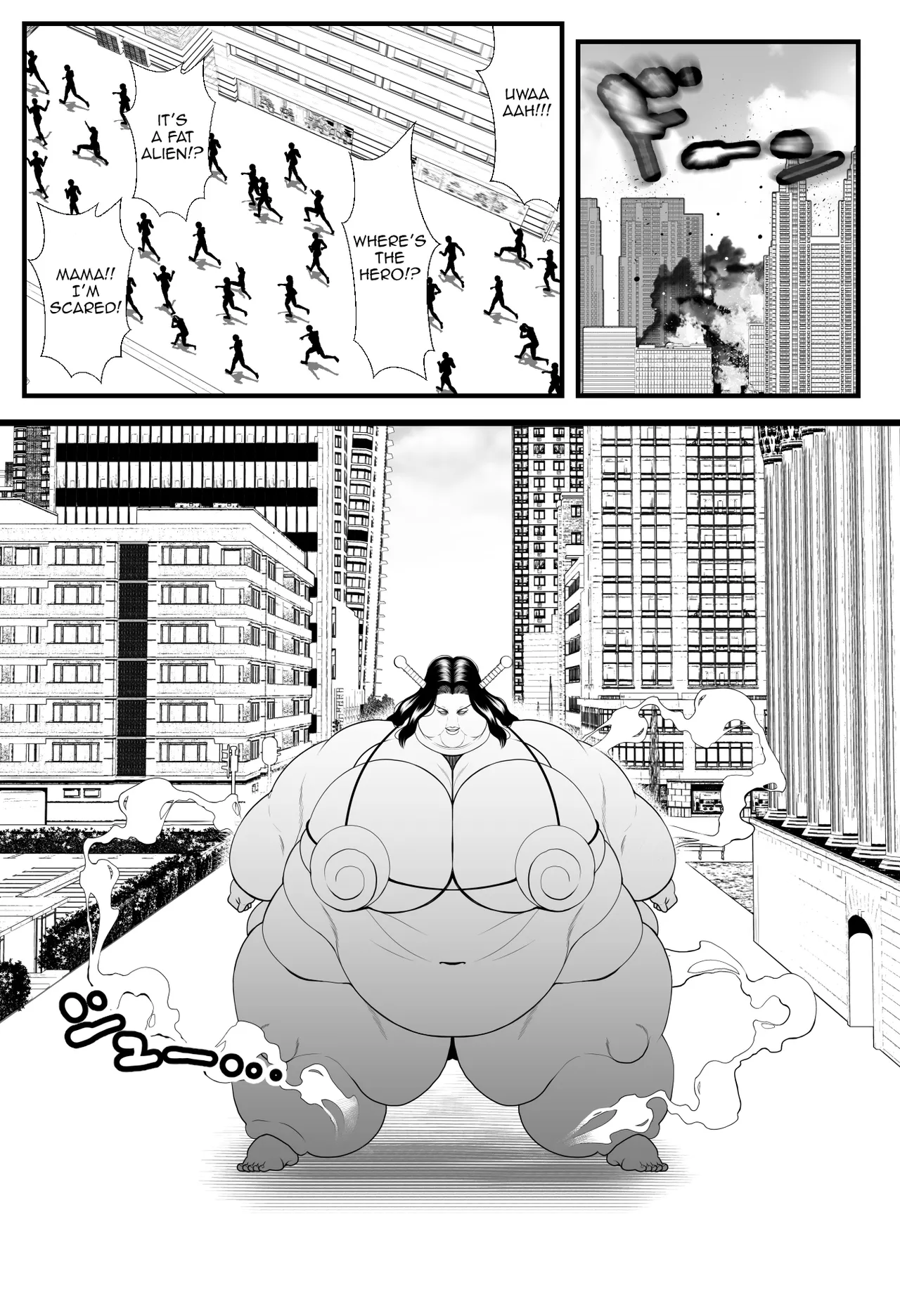 [Nekorondoru (Tokei)]Alien Fatfat VS Superheroine[English] Page 2