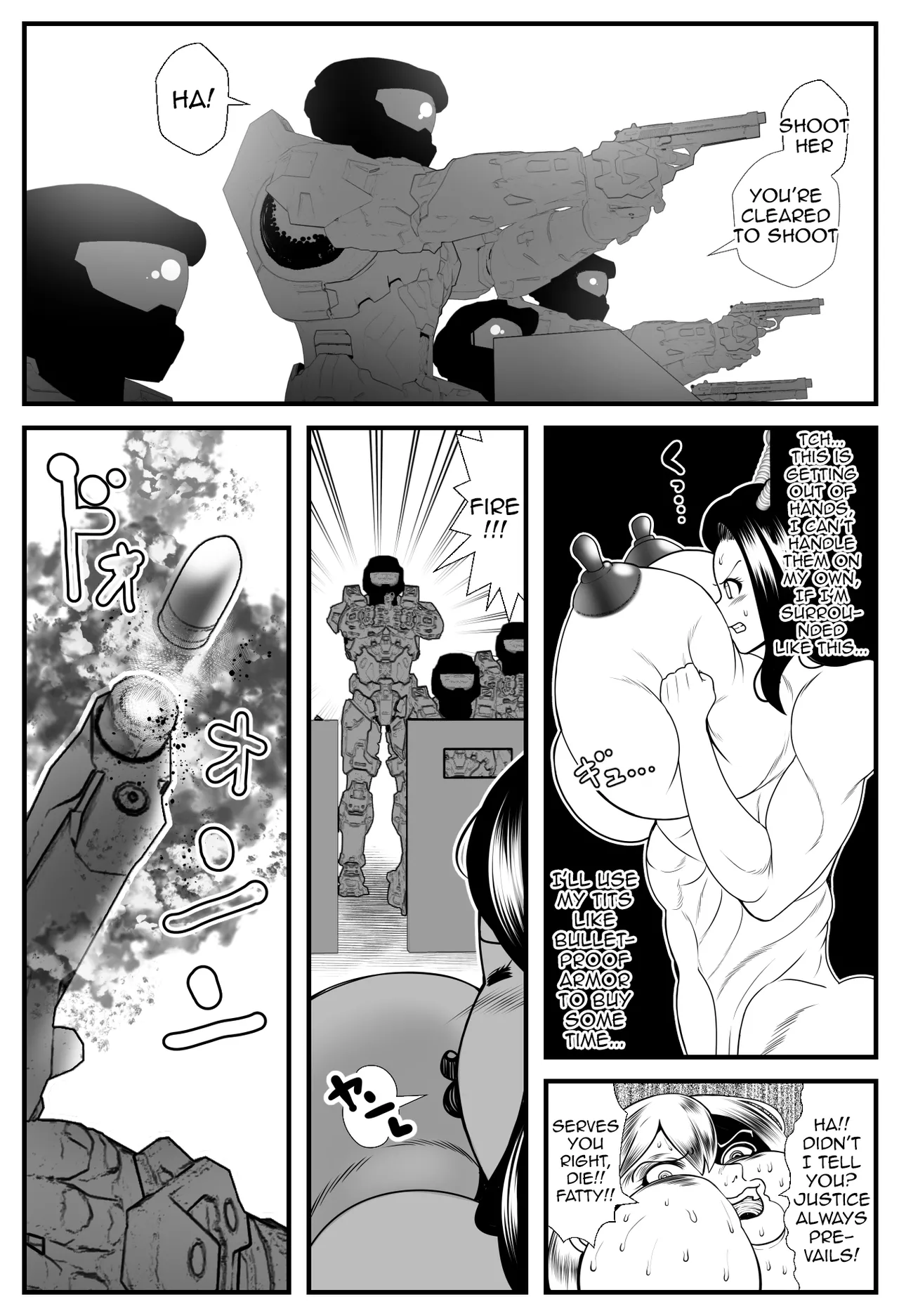 [Nekorondoru (Tokei)]Alien Fatfat VS Superheroine[English] Page 47
