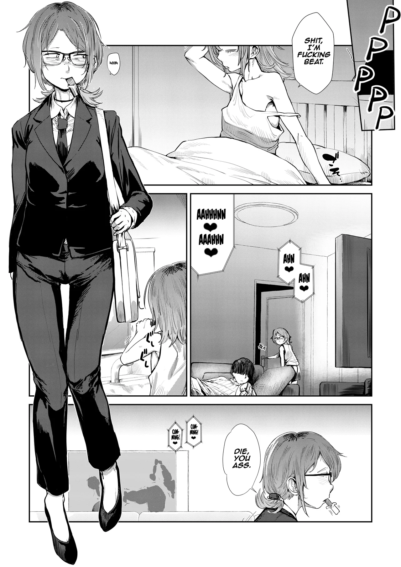 [HeMeLoPa (Yamada Shiguma)]Tsukareta OL Tai Himo Danshi[English] [Clawhammer] [Digital] Page 2