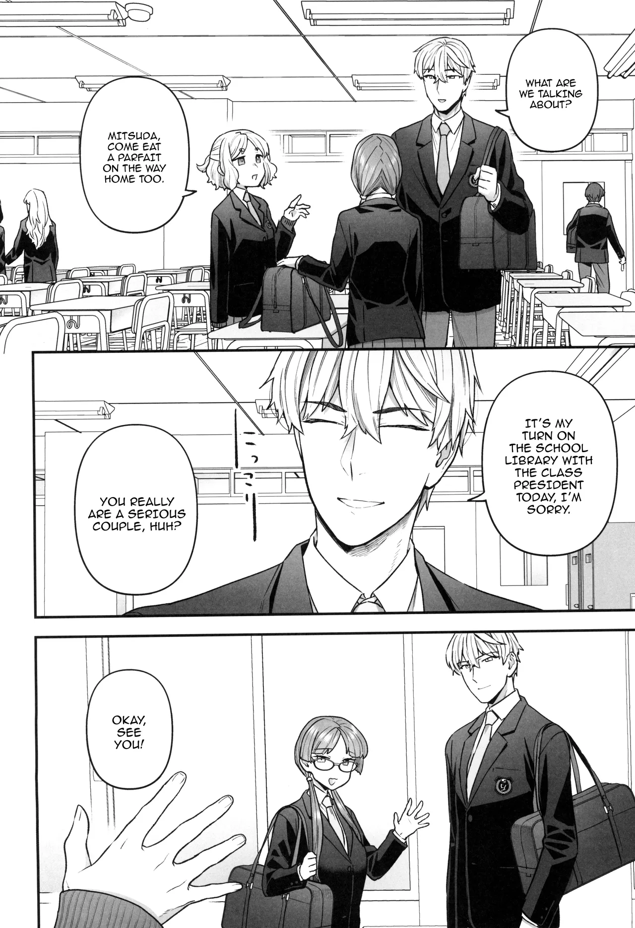 (C101) [Sayonara Hornet (Yoshiragi)]Iinchou to Mitsuda-kun no Houkago - Otonashi Kotoha and Mitsuda Makoto | The Prez and Mitsuda-kun After Class - Otonashi Kotoha and Mitsuda Makoto[English] {Doujins.com} Page 6