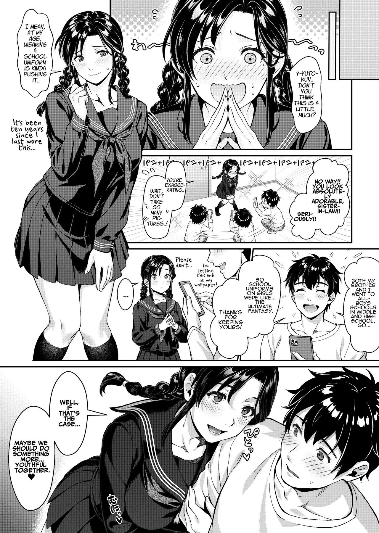 [Nanboku Megochi (Mori Miyuki)]Nee-san, Nani Kite mo Niaimasu ne -Miboujin no Gishi to Ore no Midara na Hibi- | Debaucherous Days With My Widowed Sister-in-law[English] [ADTL] Page 40