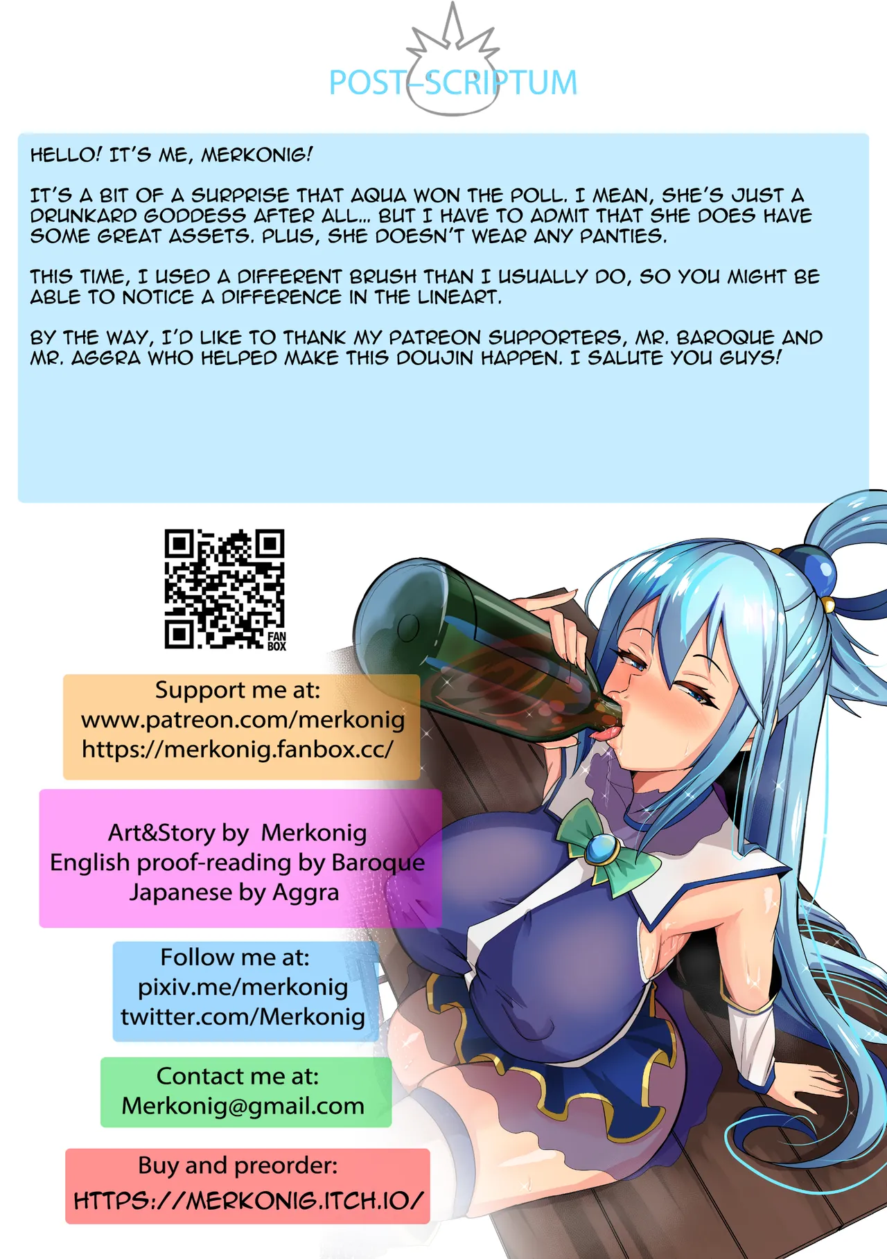 [Merkonig]Wenching 8 Aqua(Kono Subarashii Sekai ni Syukufuku o!) [English] [Decensored] Page 16