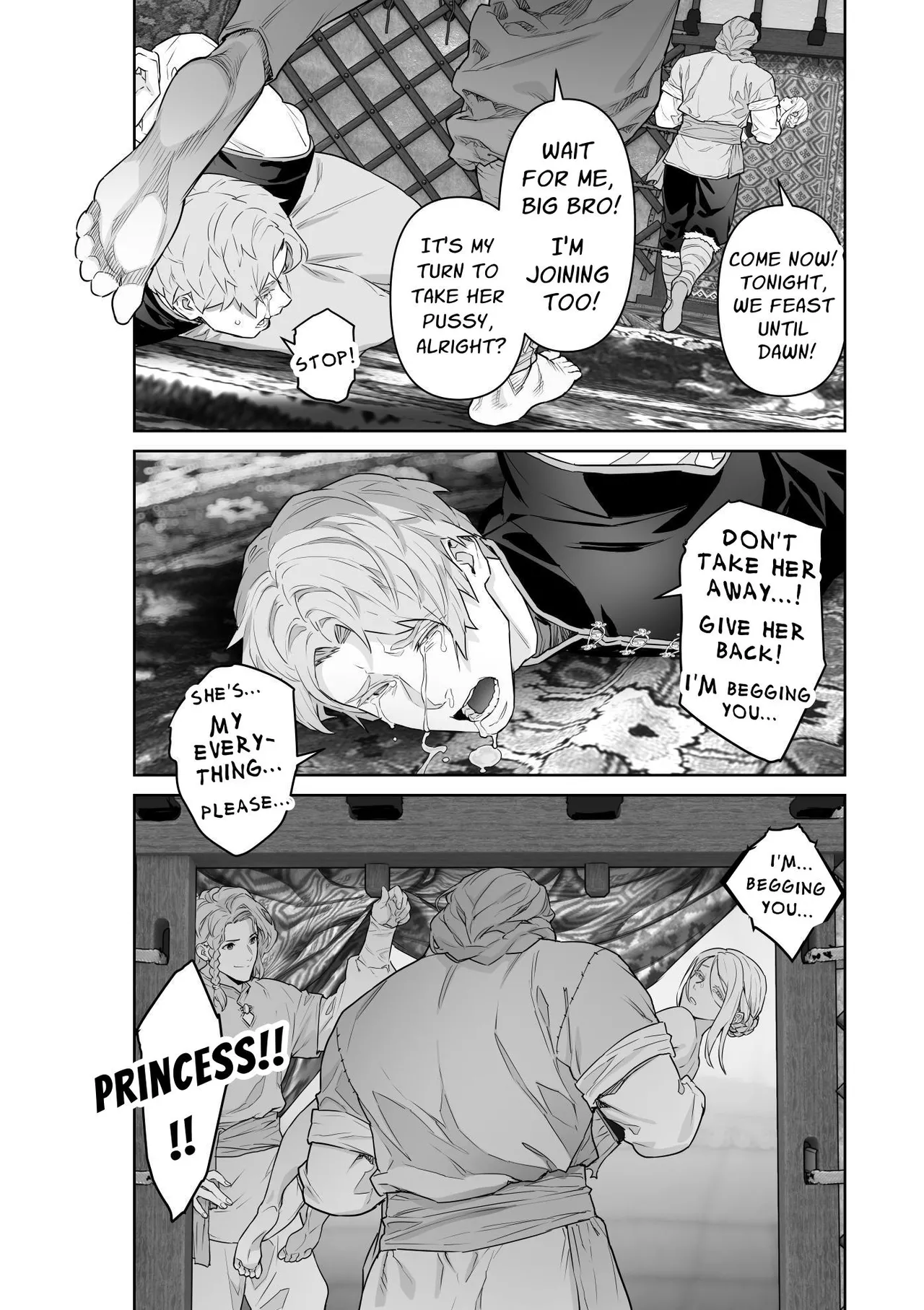 [BoneCage]Banzoku no Hanayome ~Ochita Himegimi~ | The Barbarians' Bride: The Fallen Princess[English] Page 100