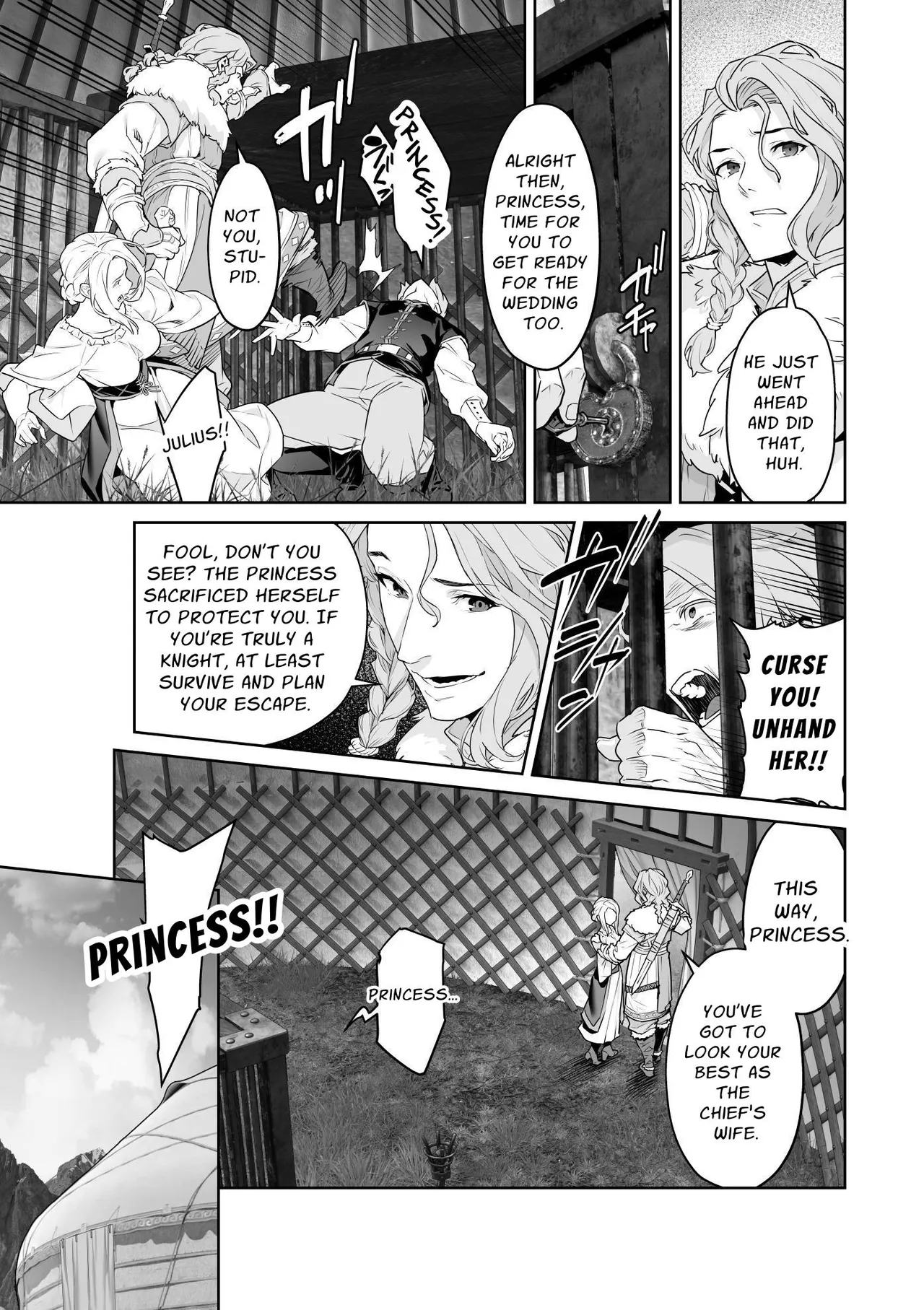 [BoneCage]Banzoku no Hanayome ~Ochita Himegimi~ | The Barbarians' Bride: The Fallen Princess[English] Page 24