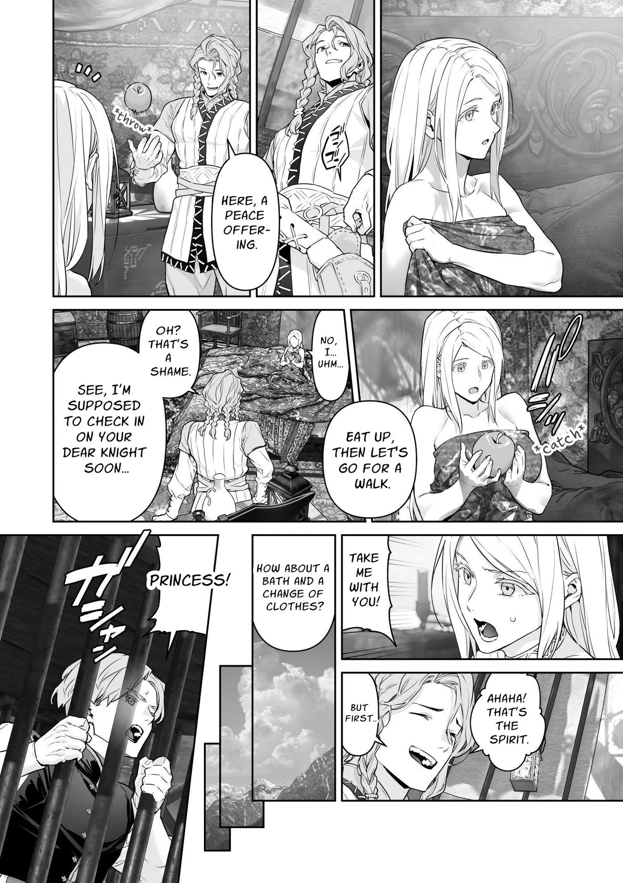 [BoneCage]Banzoku no Hanayome ~Ochita Himegimi~ | The Barbarians' Bride: The Fallen Princess[English] Page 53