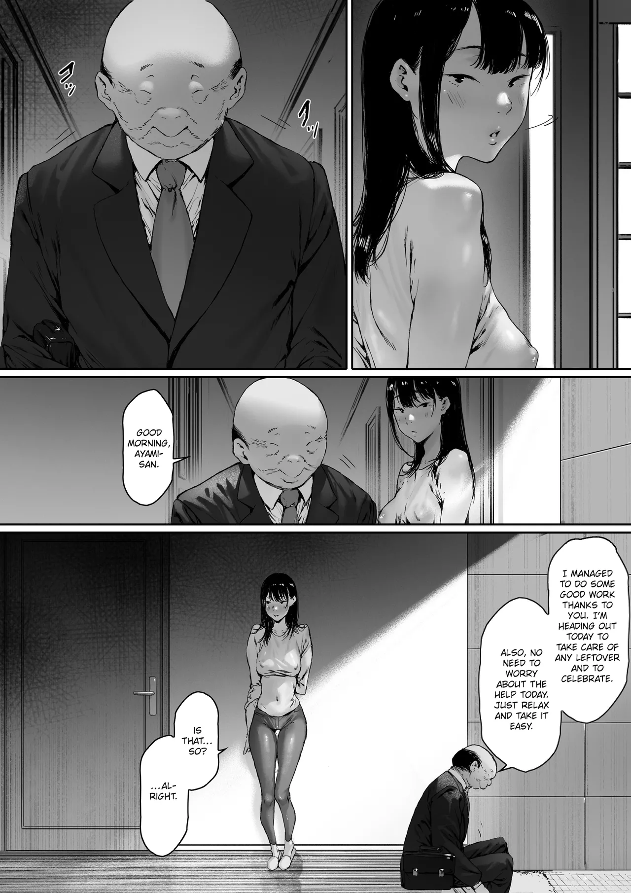 [Morita Shiki]Gifu to Doukyou Suru ni Natta Shiawase na Shinkon Seikatsu o Okuro Hazu datta no ni Ch. 2 | Now Living With My Father-In-Law, I Was Supposed to Have a Happy Newlywed Life Part 2[English] [Chalklog] Page 95