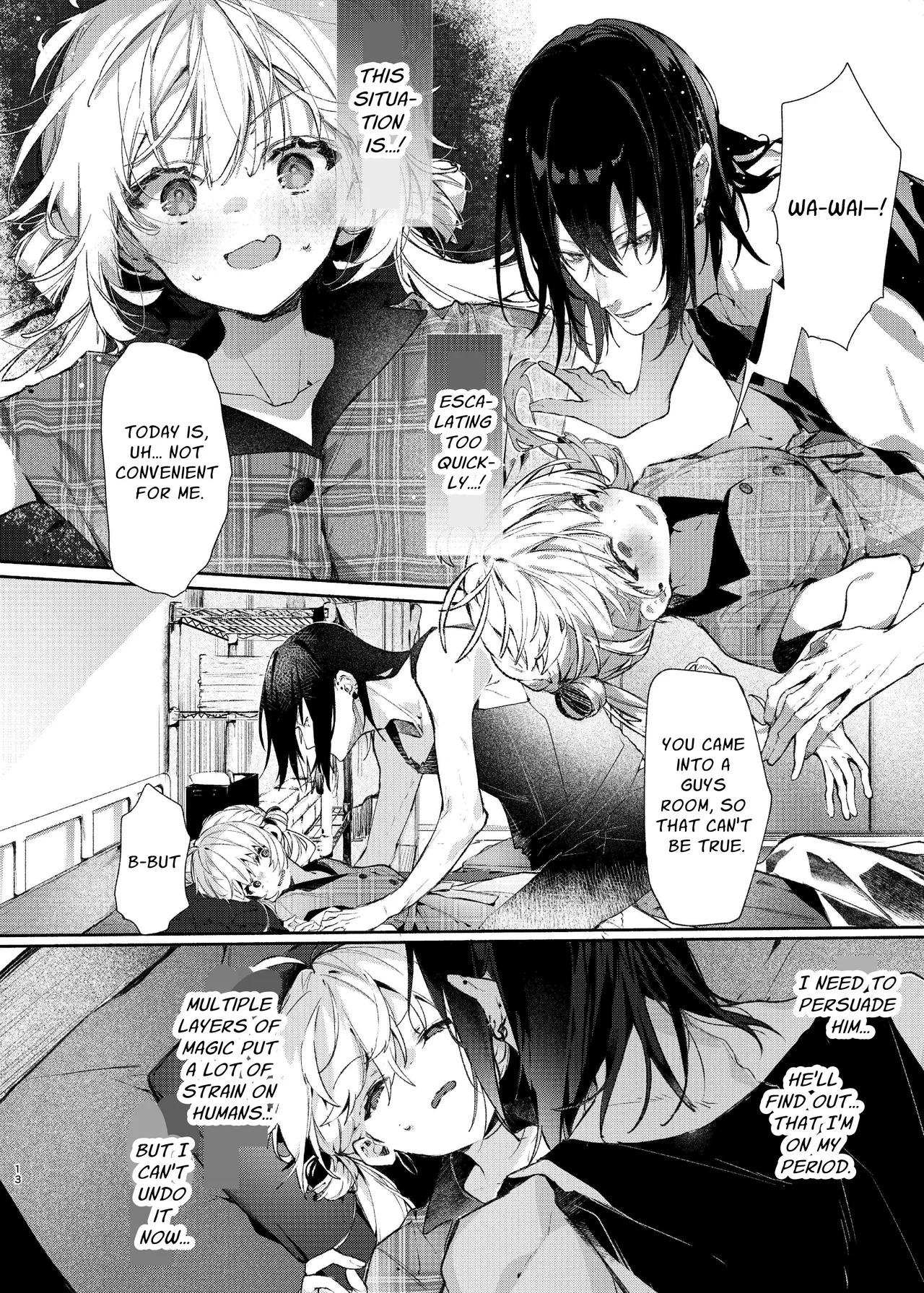 [Hankatsuu Shoujo (Enomoto Nao)]Majo Minarai wa xxx Shitakunai! - The Witch Apprentice Doesn't Want to xxx! | The Apprentice Witch Doesn't Want To XXX![English] [Cunny Garden] Page 13