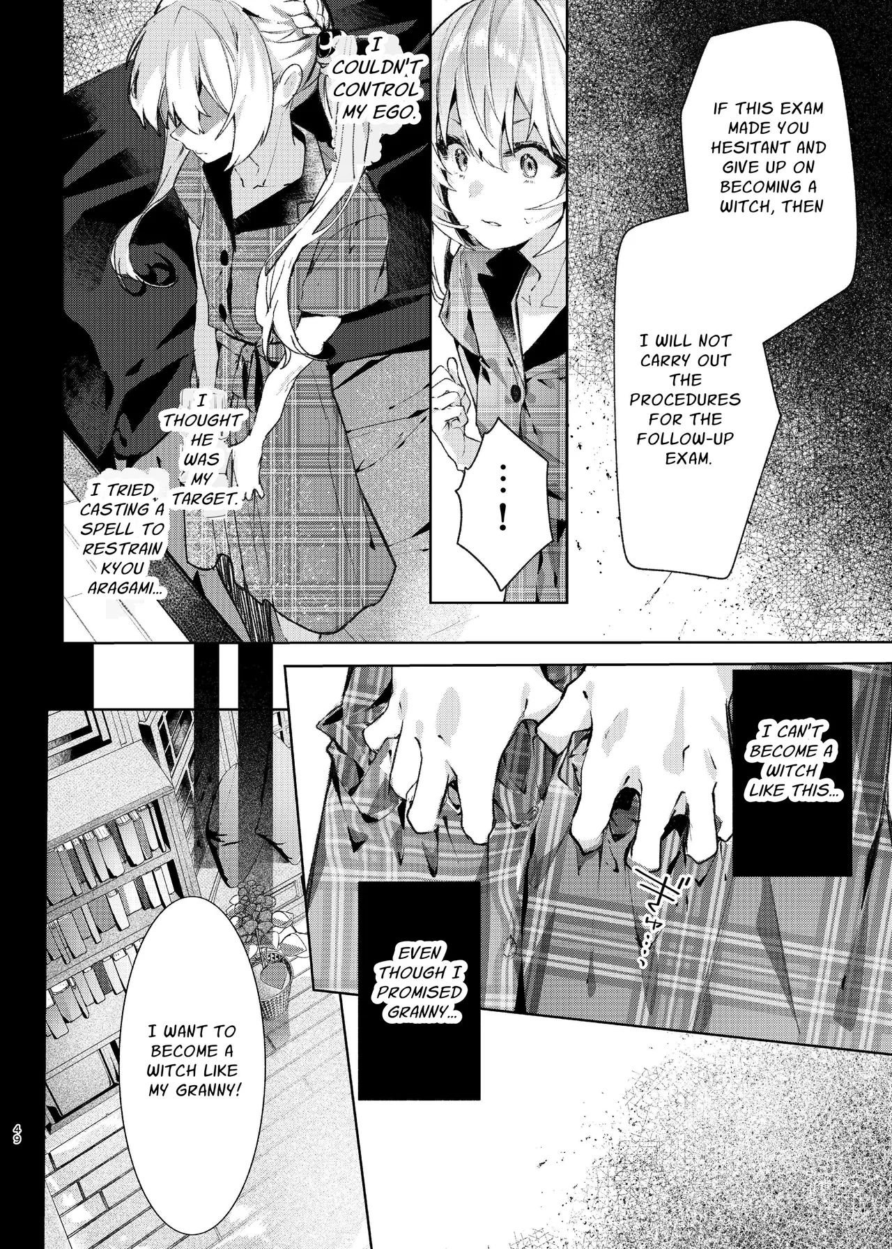 [Hankatsuu Shoujo (Enomoto Nao)]Majo Minarai wa xxx Shitakunai! - The Witch Apprentice Doesn't Want to xxx! | The Apprentice Witch Doesn't Want To XXX![English] [Cunny Garden] Page 49