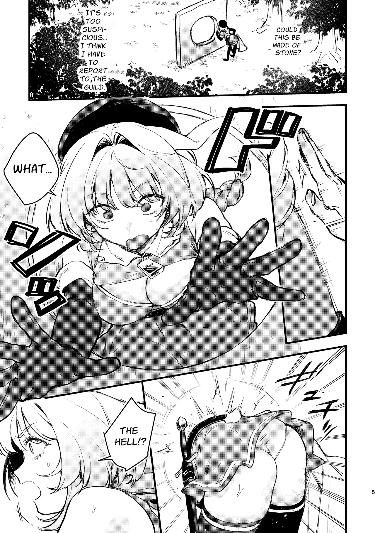 [Beans Mame (Mochiji)]Kabeshiri Usagi Boukensha, Kusuri de Kyousei Hatsujou!? | KABESHIRI ~ass in the wall gloryhole~ Bunny Adventurer's Drug Induced Estrus[English] [よろきんパン工場] [Digital] Page 25