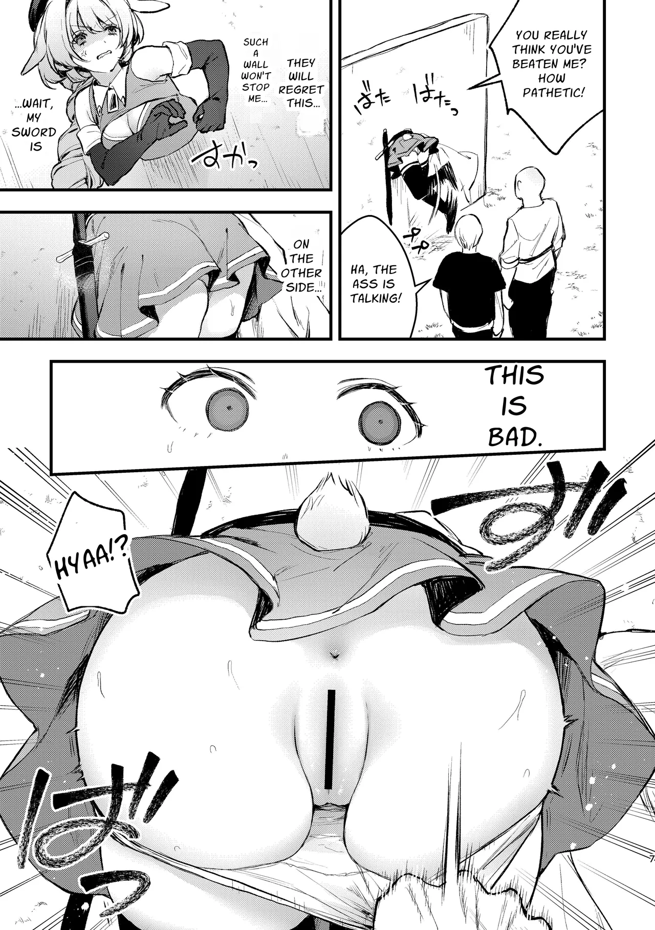 [Beans Mame (Mochiji)]Kabeshiri Usagi Boukensha, Kusuri de Kyousei Hatsujou!? | KABESHIRI ~ass in the wall gloryhole~ Bunny Adventurer's Drug Induced Estrus[English] [よろきんパン工場] [Digital] Page 27