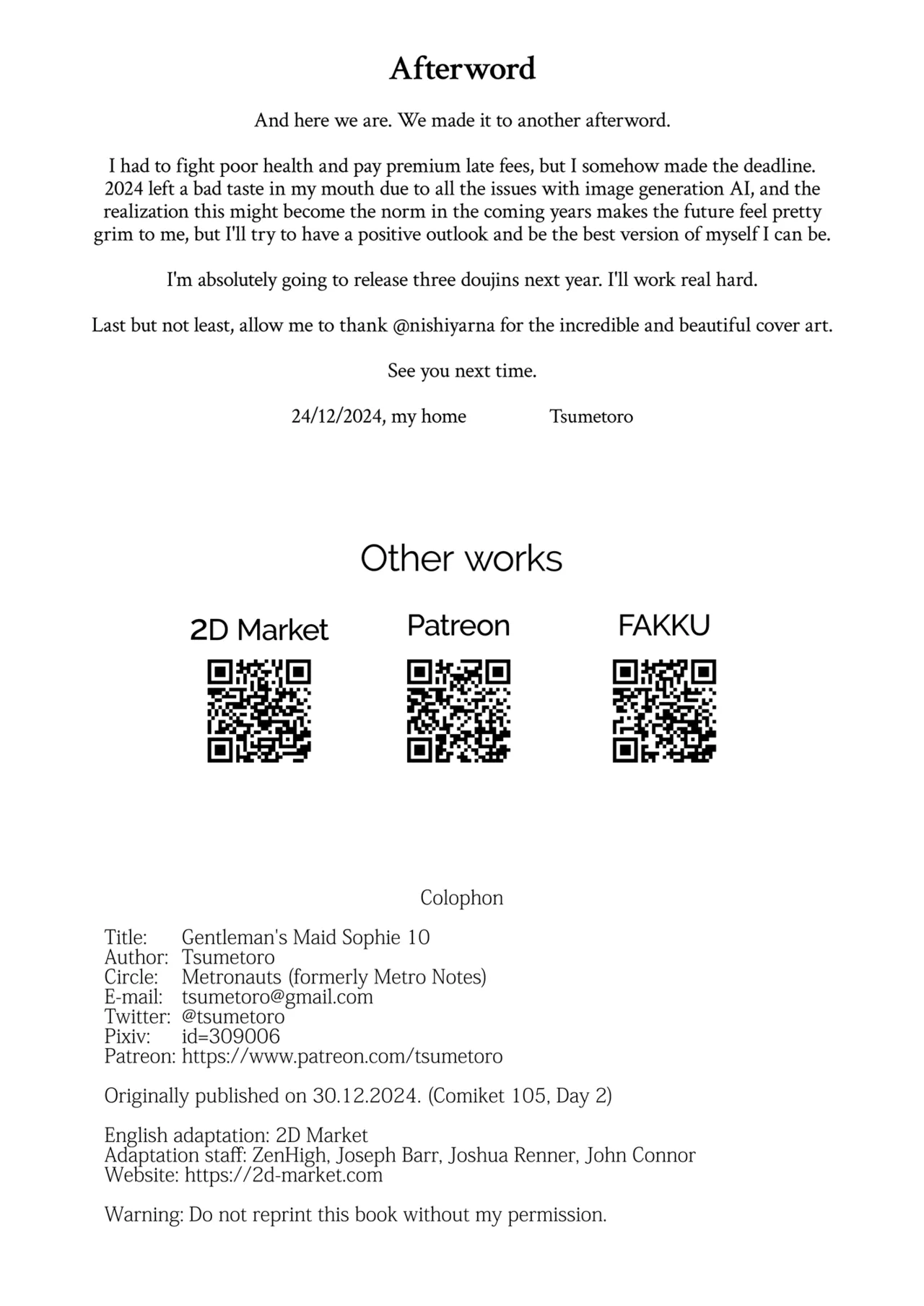 [Metro Notes (Tsumetoro)]Shinshi Tsuki Maid no Sophie-san 10 | Gentleman’s Maid Sophie 10[English] {2d-market.com} [Decensored] [Digital] Page 50