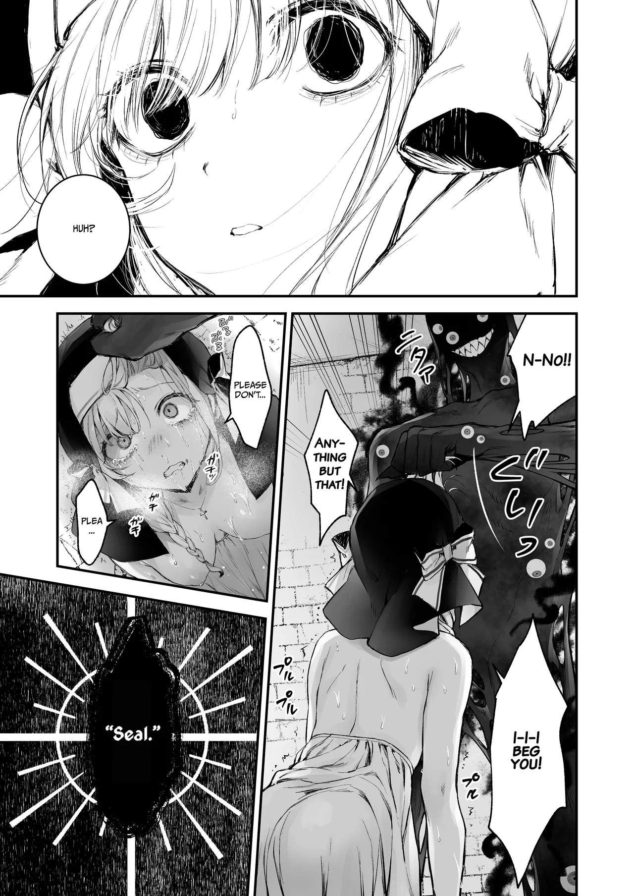 [Beans Mame (Mochiji)]Haiboku no Daishou ~Okasare Ubaware Hametsu suru Shuudoujou~ | Price of Defeat: Downfall of the Violated and Plundered Sister[English] [Kimagure] [Digital] Page 36