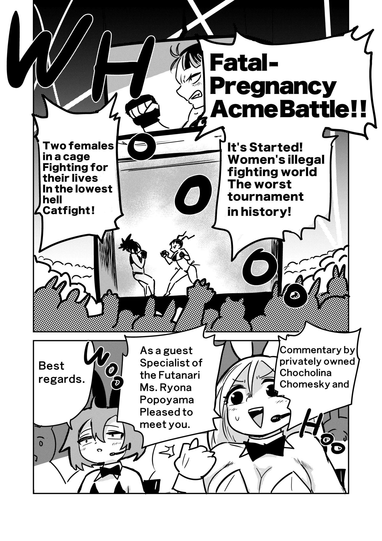[Popo Yama Mangetsu]Zetsumei Ninshin Akume Battle | Fatal Pregancy Acme Battle[English] Page 3