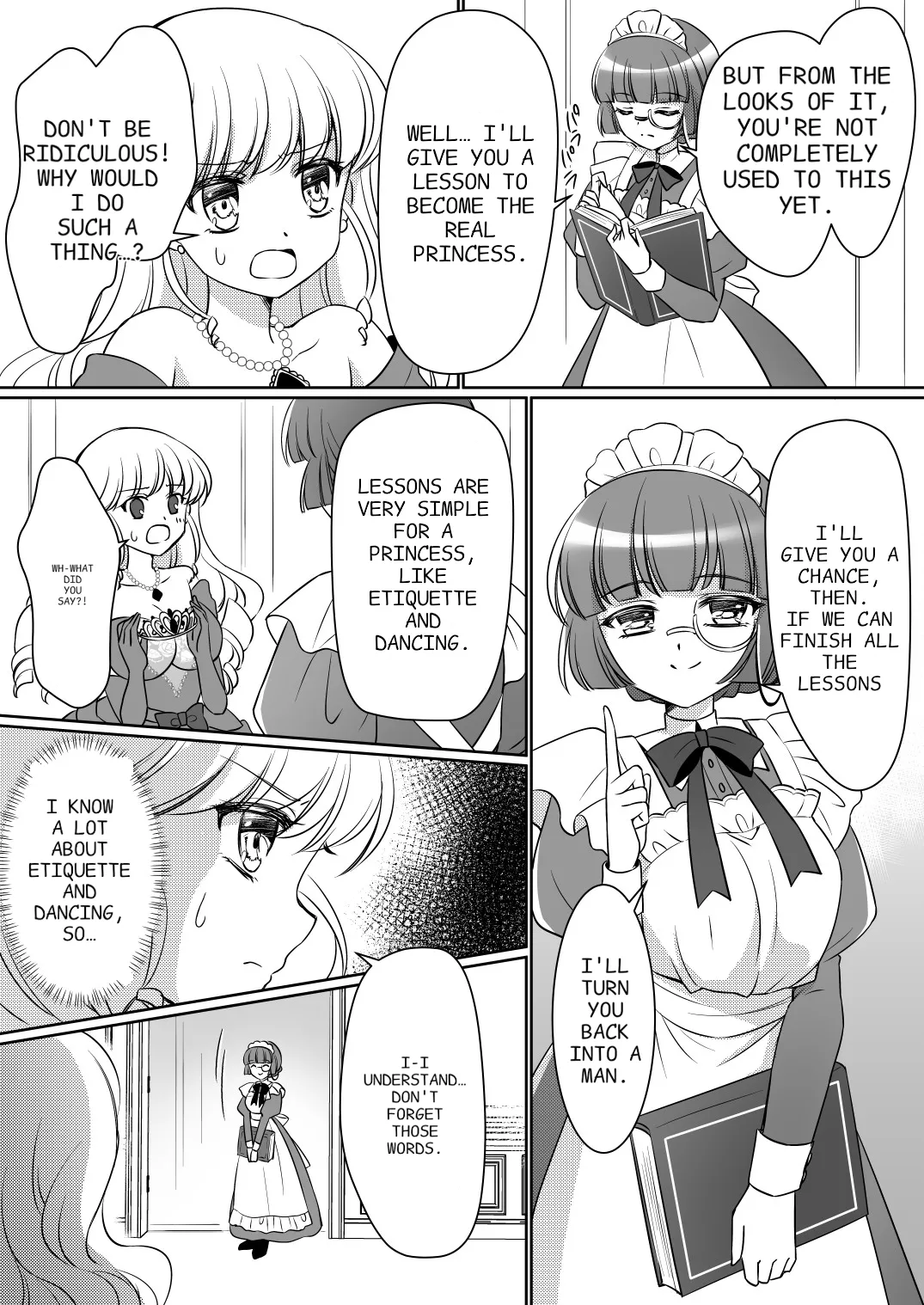 [Amuai Okashi Seisakusho (Kagura Kurumi)]Zettai ni Ohime-sama ni Nanka Narimasen wa! ~Ohime-sama Taiken de Ohime-sama ni Sareta Ore~ | I'm definitely going to become a princess! ~I was turned into a princess through my experience as a princess~[English] Page 17