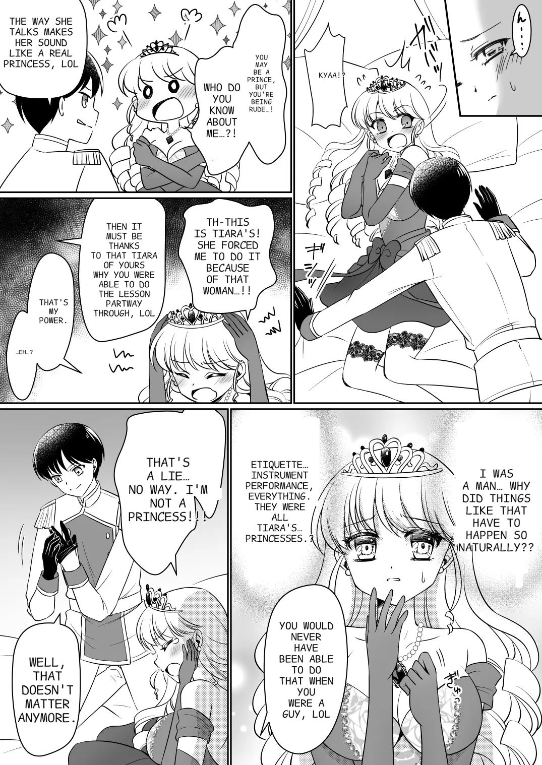 [Amuai Okashi Seisakusho (Kagura Kurumi)]Zettai ni Ohime-sama ni Nanka Narimasen wa! ~Ohime-sama Taiken de Ohime-sama ni Sareta Ore~ | I'm definitely going to become a princess! ~I was turned into a princess through my experience as a princess~[English] Page 25