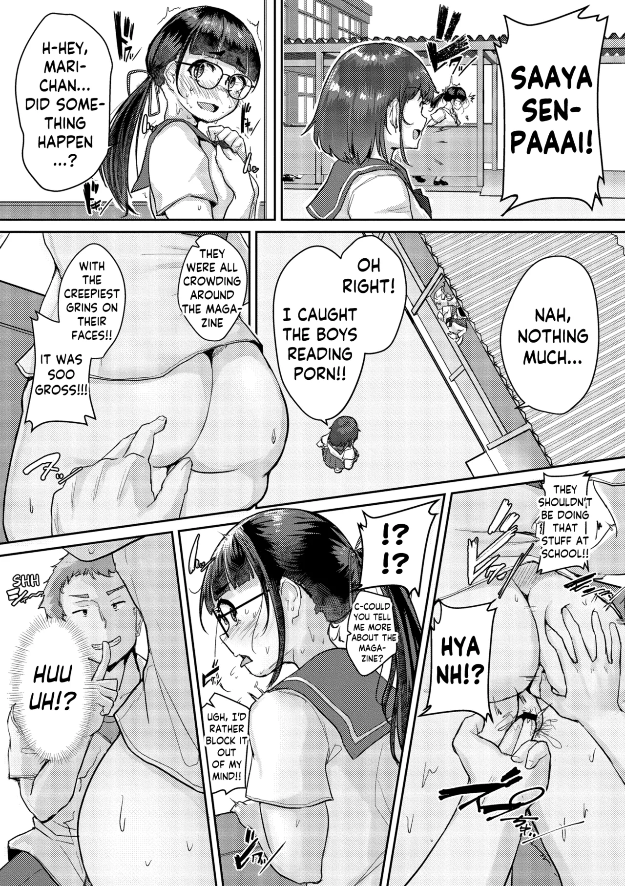[Shigekix]Muchi Pocha JK Fuuki Iin to Himitsu no Okujou | Super Thicc Schoolgirls: The Disciplinary Committee Girl's Rooftop Secret(Muchi Pocha Poyon) [English] [skibidibenki] [Digital] Page 8