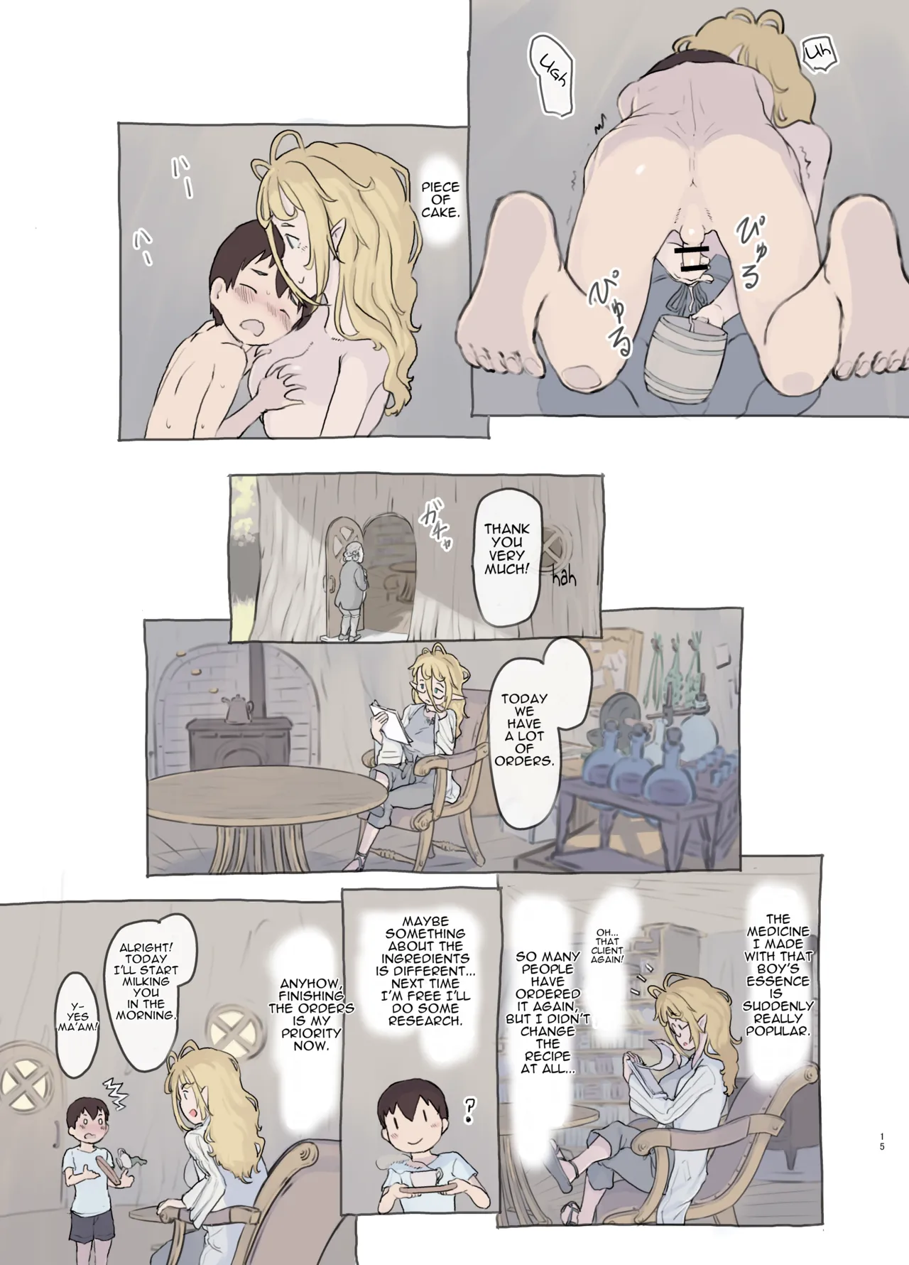 [Kuromahou Kenkyuujo (Nukaji)]Sozai Saishuu - Isekai Renkinjutsushi ni Hirowareta Boku | Gathering Ingredients - I Was Picked Up by an Alchemist From Another World[English] [Brazilisaconspiracy] [Full Color Version] [Digital] Page 15