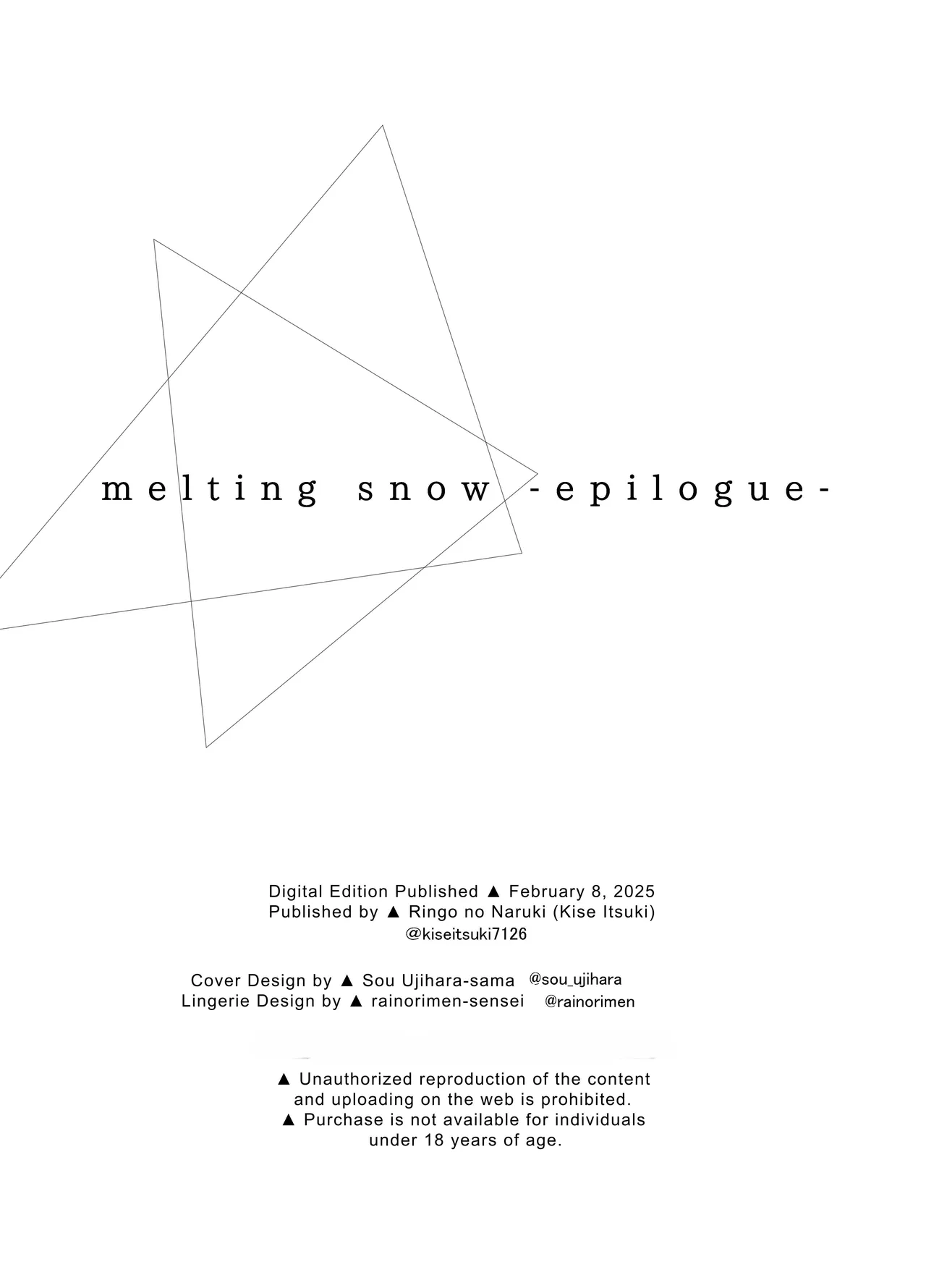 (C105) [Ringo no Naru Ki (Kise Itsuki)]Melting Snow -Epilogue-[English] [Chocolate] Page 98