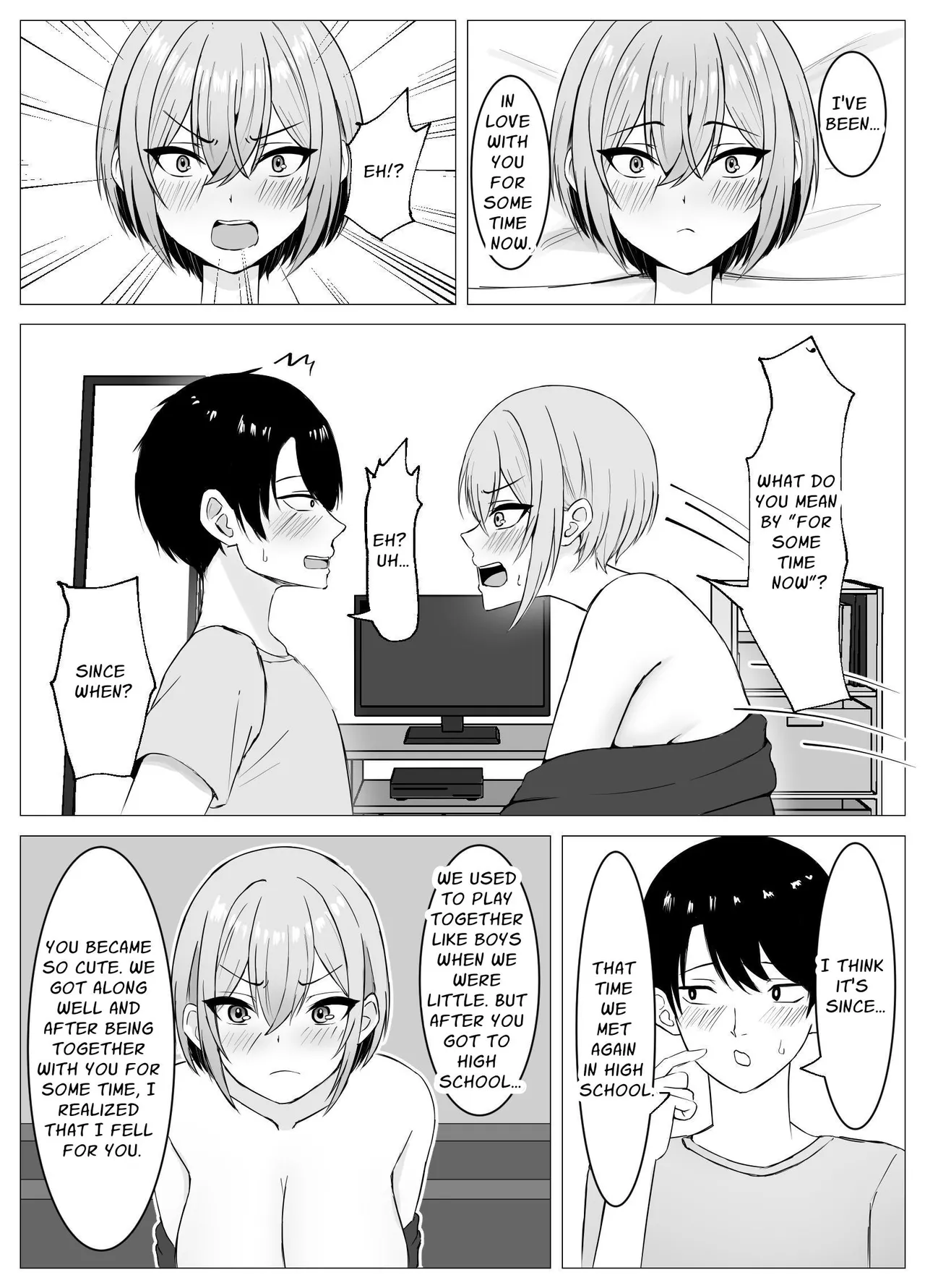 [Satsuki no Usa Koya (Satsuki Usa)]Saikai shita Osananajimi to Issen o Koecchau Hanashi | I Reunited With My Longtime Friend and Crossed the Line[English] [maple] Page 16