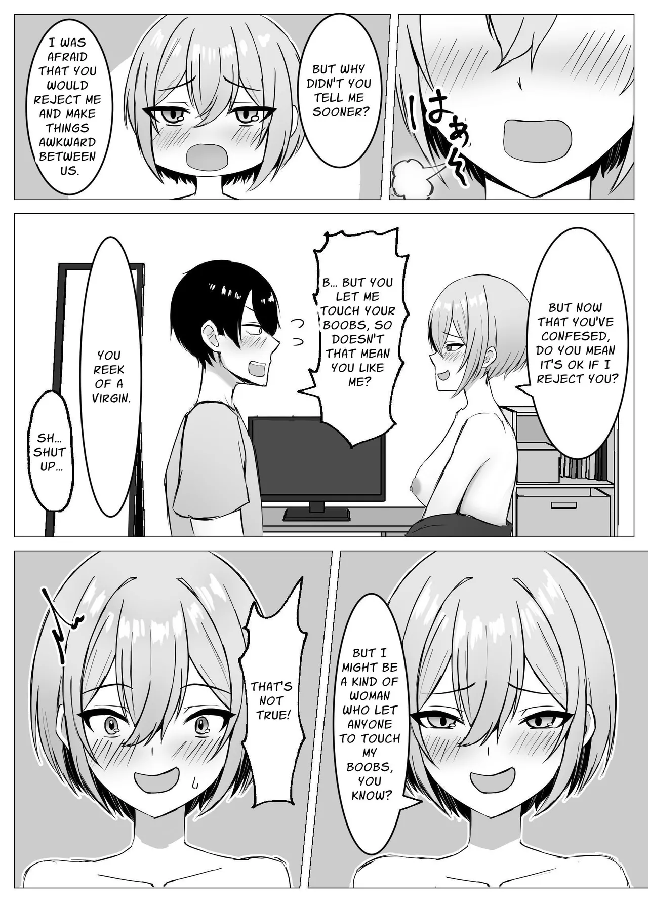 [Satsuki no Usa Koya (Satsuki Usa)]Saikai shita Osananajimi to Issen o Koecchau Hanashi | I Reunited With My Longtime Friend and Crossed the Line[English] [maple] Page 17