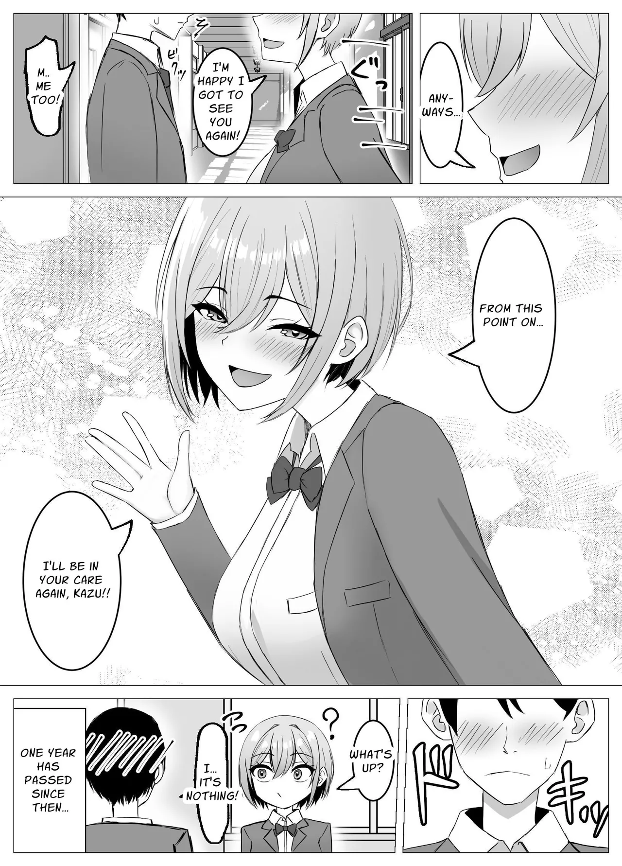[Satsuki no Usa Koya (Satsuki Usa)]Saikai shita Osananajimi to Issen o Koecchau Hanashi | I Reunited With My Longtime Friend and Crossed the Line[English] [maple] Page 4
