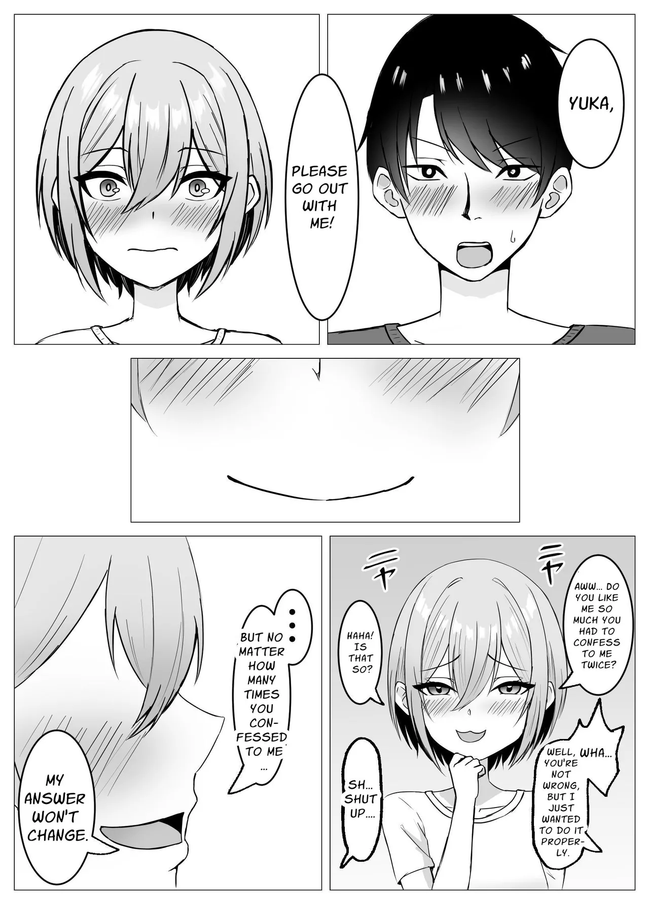 [Satsuki no Usa Koya (Satsuki Usa)]Saikai shita Osananajimi to Issen o Koecchau Hanashi | I Reunited With My Longtime Friend and Crossed the Line[English] [maple] Page 54