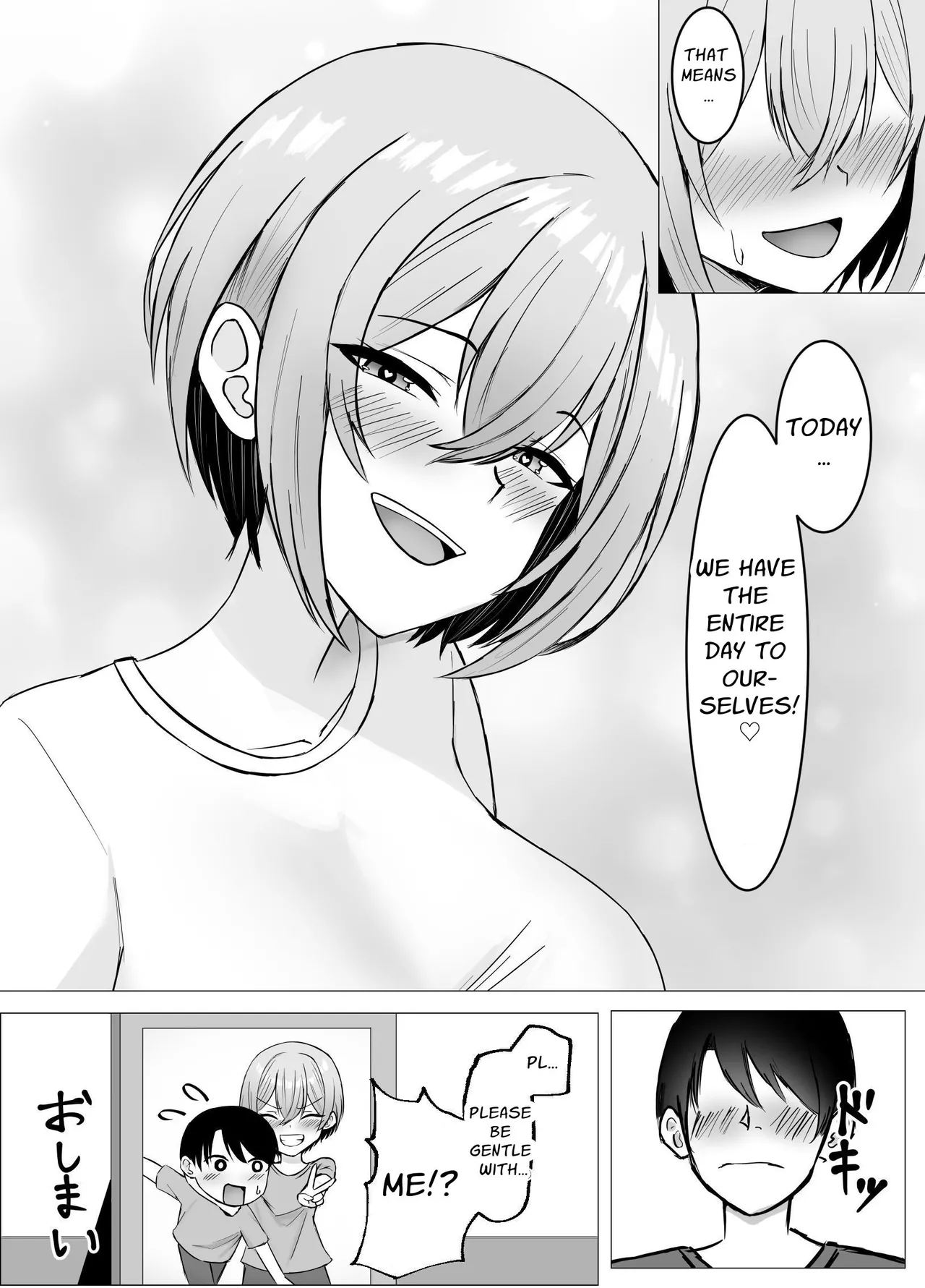 [Satsuki no Usa Koya (Satsuki Usa)]Saikai shita Osananajimi to Issen o Koecchau Hanashi | I Reunited With My Longtime Friend and Crossed the Line[English] [maple] Page 56