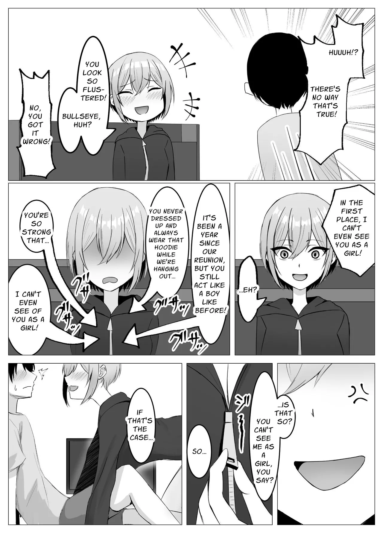 [Satsuki no Usa Koya (Satsuki Usa)]Saikai shita Osananajimi to Issen o Koecchau Hanashi | I Reunited With My Longtime Friend and Crossed the Line[English] [maple] Page 7