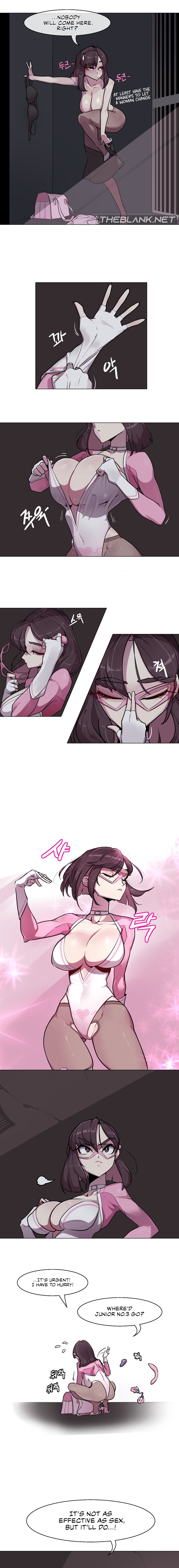 [Boiled Chicken & Mushypeas]Secret! Orgasm Hero(1-7) [English] [The Blank] [Ongoing] Page 15