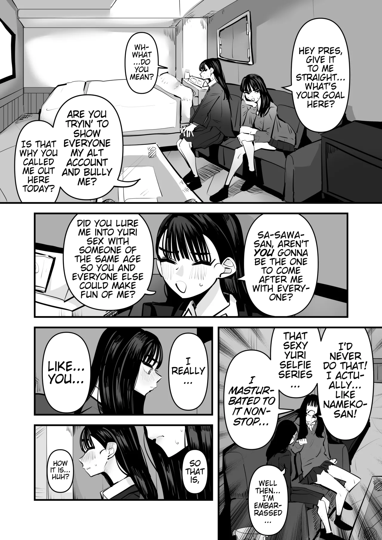 [Aweida]Iincho no Kuse ni Yuri Sex Chou Umakute Maji Mukatsuku | She's Crazy Good at Yuri Sex Despite Being the Student President and it Seriously Pisses Me Off[English] [Pangean] Page 3