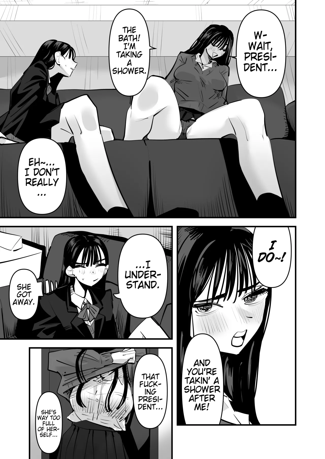 [Aweida]Iincho no Kuse ni Yuri Sex Chou Umakute Maji Mukatsuku | She's Crazy Good at Yuri Sex Despite Being the Student President and it Seriously Pisses Me Off[English] [Pangean] Page 6