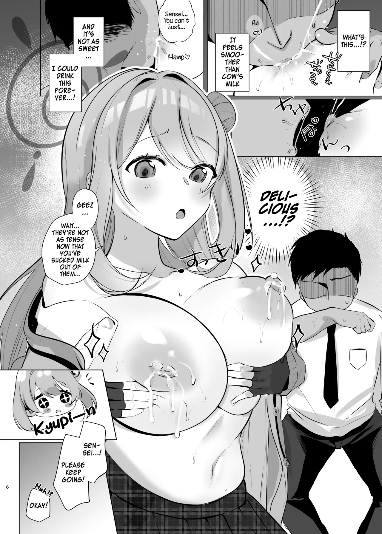 [Aburi Tarako-tei (Omusubi Korori)]Sensei! Oppai ga Tomarimasen! | Sensei! My milk won't stop!(Blue Archive) [English] [SDF] [Digital] Page 5
