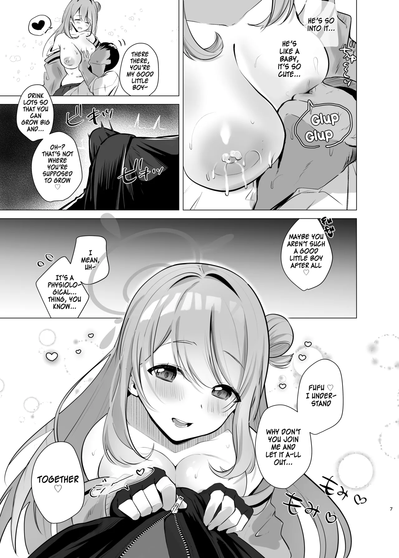 [Aburi Tarako-tei (Omusubi Korori)]Sensei! Oppai ga Tomarimasen! | Sensei! My milk won't stop!(Blue Archive) [English] [SDF] [Digital] Page 6