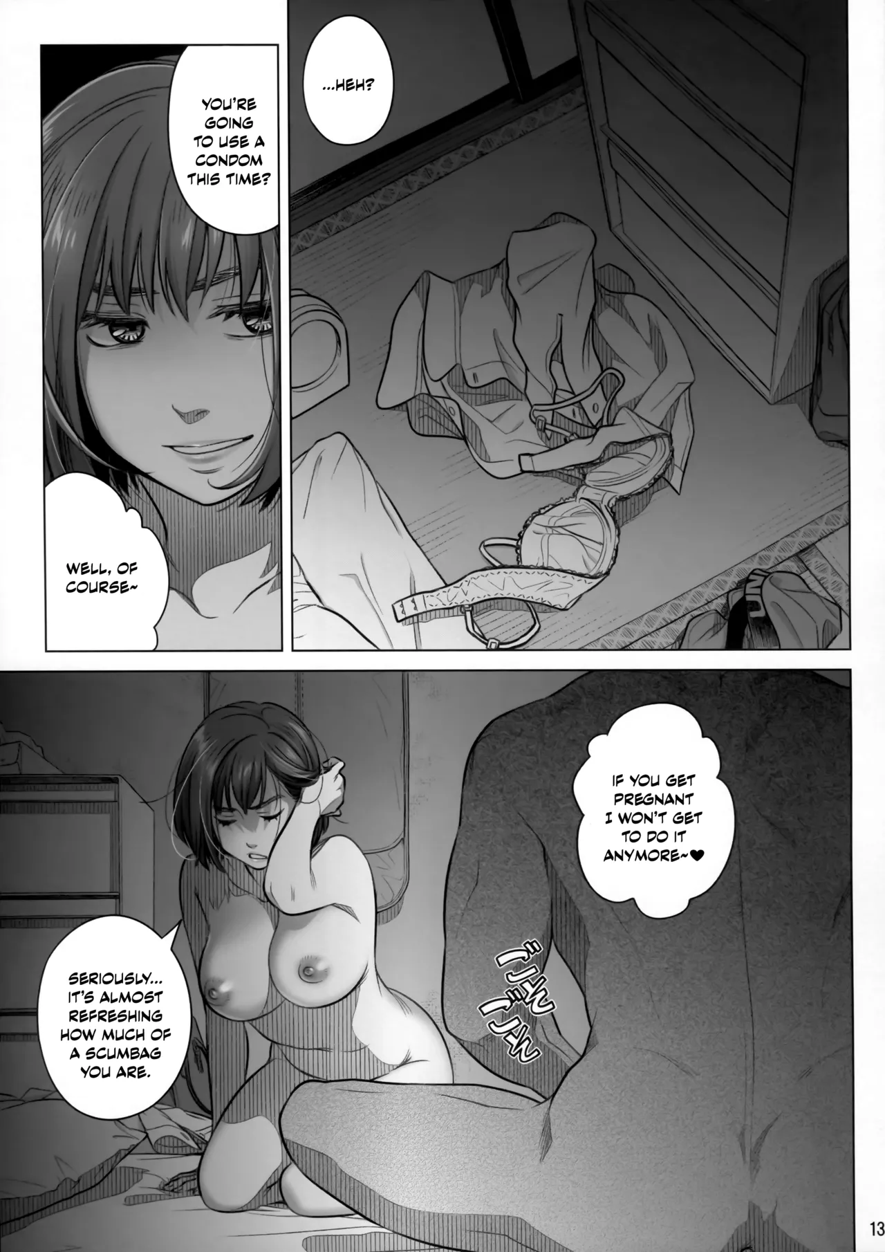 (C102) [Otaku Beam (Ootsuka Mahiro)]Itou Akiko no Shuumatsu - Weekend of Akiko Itou[English] [SDTLs] Page 12