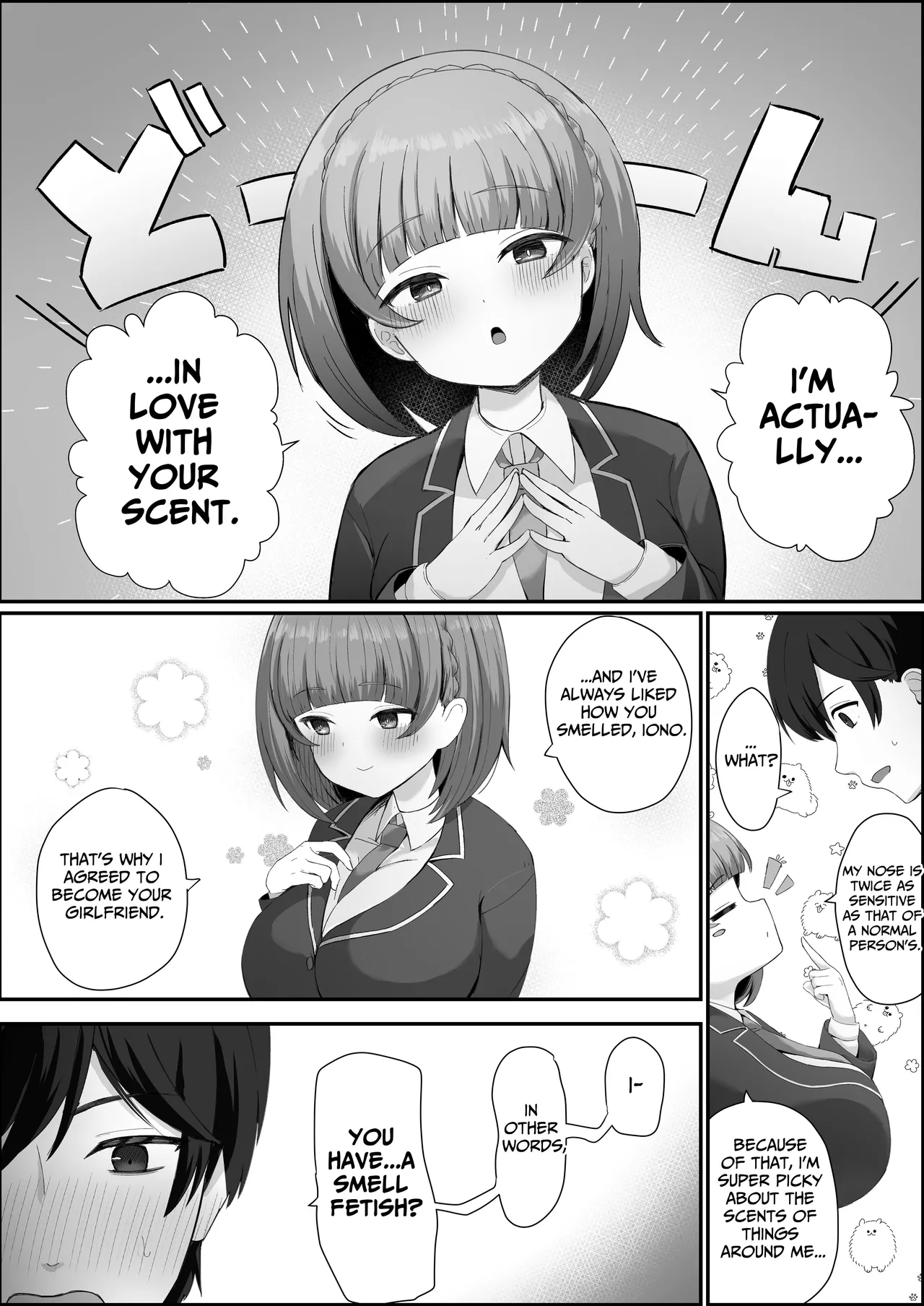 [Skip Beat Studio (Tsurumiya Mimi)]Teishinchou Cool-kei Muhyoujou Kanojo ga Ore no Nioi Fetish da to Hakkaku shitara Mou! | I Found Out That My Cool, Short, Deadpan Girlfriend Has A Smell Fetish![English] [tsuyoshi] Page 10