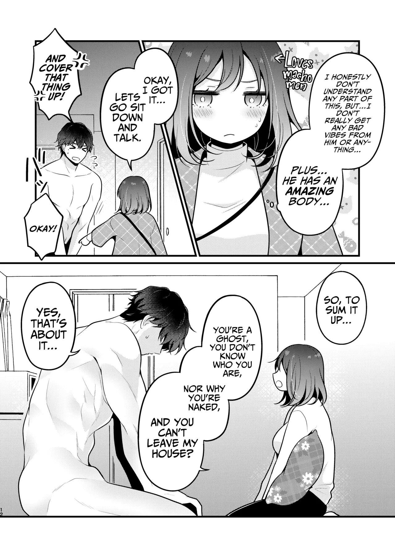[MorodashiRingo]Gori Macho Yuurei ni Maiban Kakareteimasu![English] [A Cool Person] Page 12