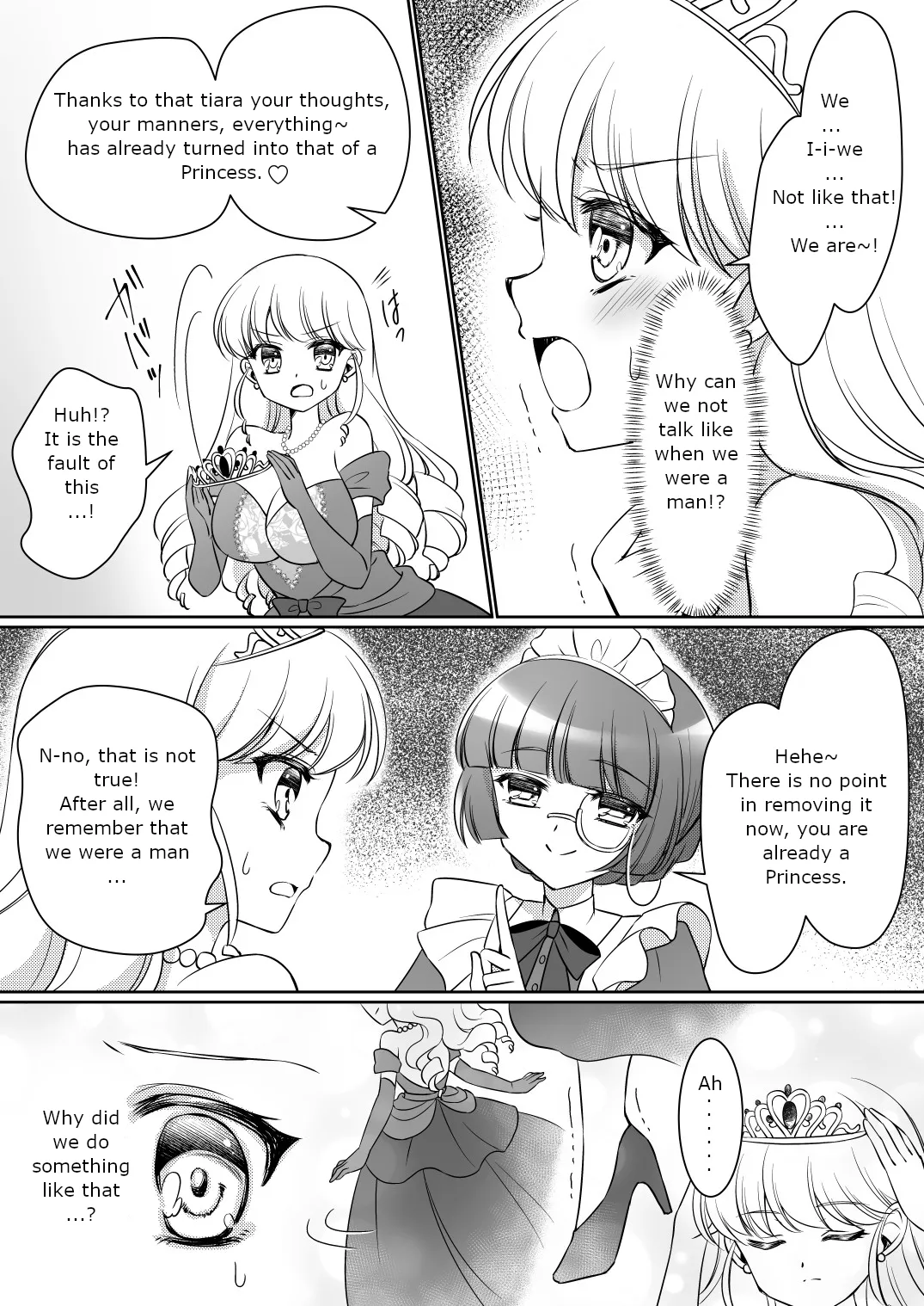 [Amuai Okashi Seisakusho (Kagura Kurumi)]Zettai ni Ohime-sama ni Nanka Narimasen wa! ~Ohime-sama Taiken de Ohime-sama ni Sareta Ore~ | I will never become a princess! ~I was made into a princess through the princess experience~[English] Page 16
