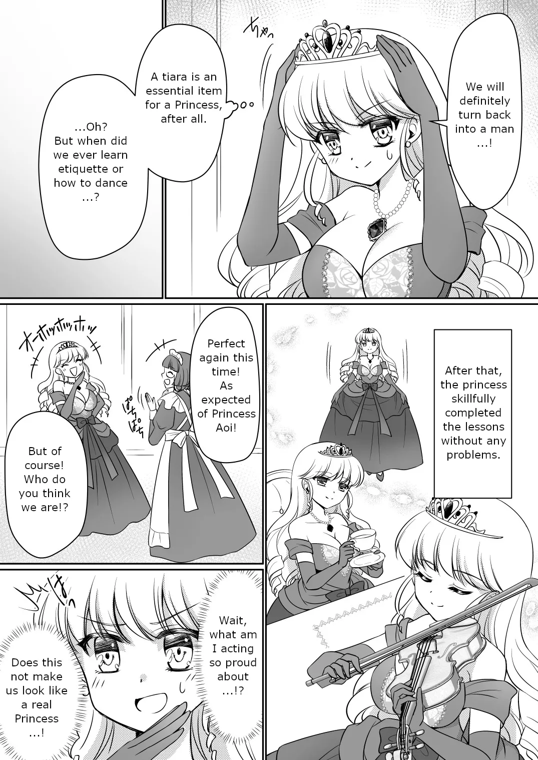 [Amuai Okashi Seisakusho (Kagura Kurumi)]Zettai ni Ohime-sama ni Nanka Narimasen wa! ~Ohime-sama Taiken de Ohime-sama ni Sareta Ore~ | I will never become a princess! ~I was made into a princess through the princess experience~[English] Page 18