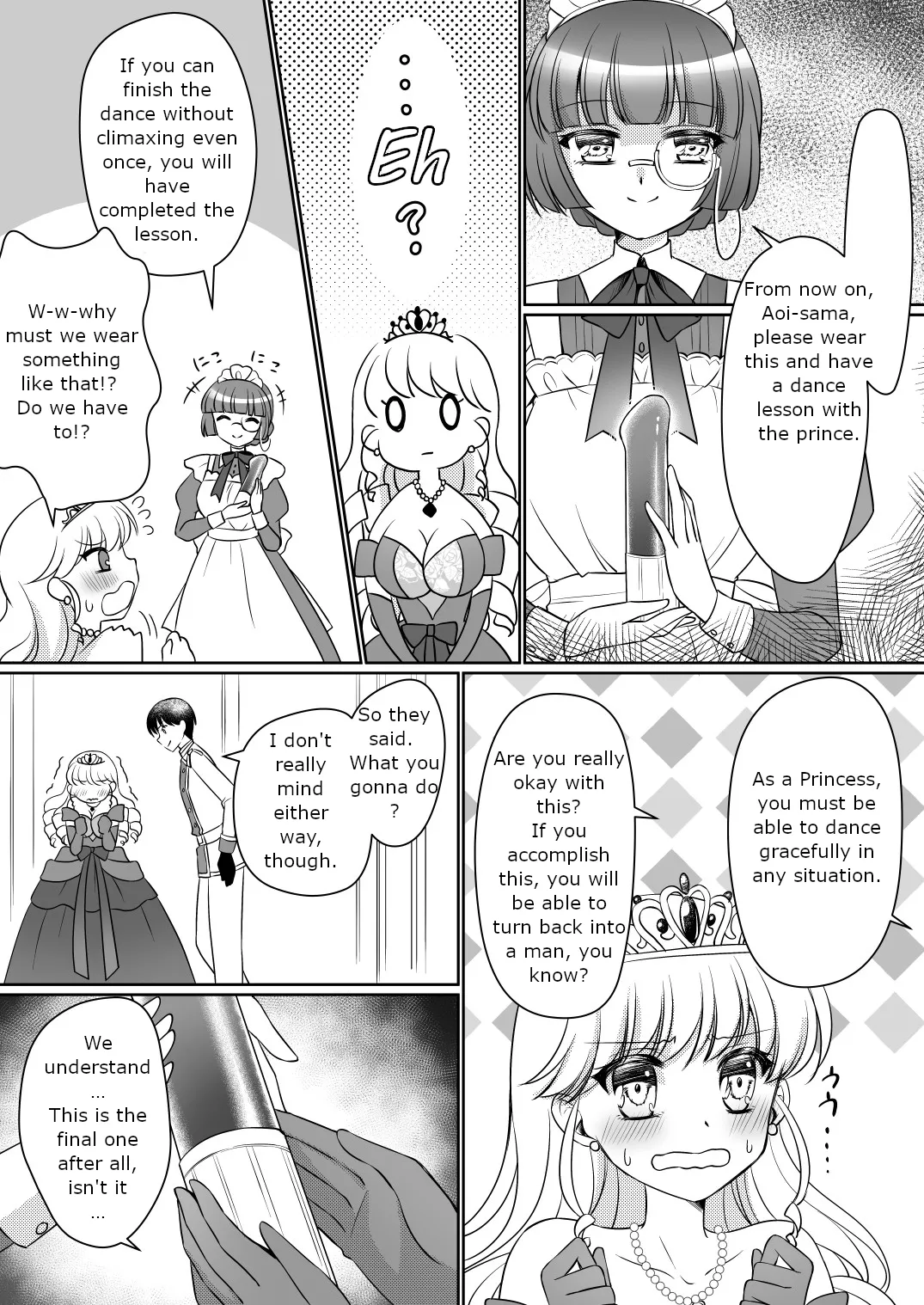 [Amuai Okashi Seisakusho (Kagura Kurumi)]Zettai ni Ohime-sama ni Nanka Narimasen wa! ~Ohime-sama Taiken de Ohime-sama ni Sareta Ore~ | I will never become a princess! ~I was made into a princess through the princess experience~[English] Page 20